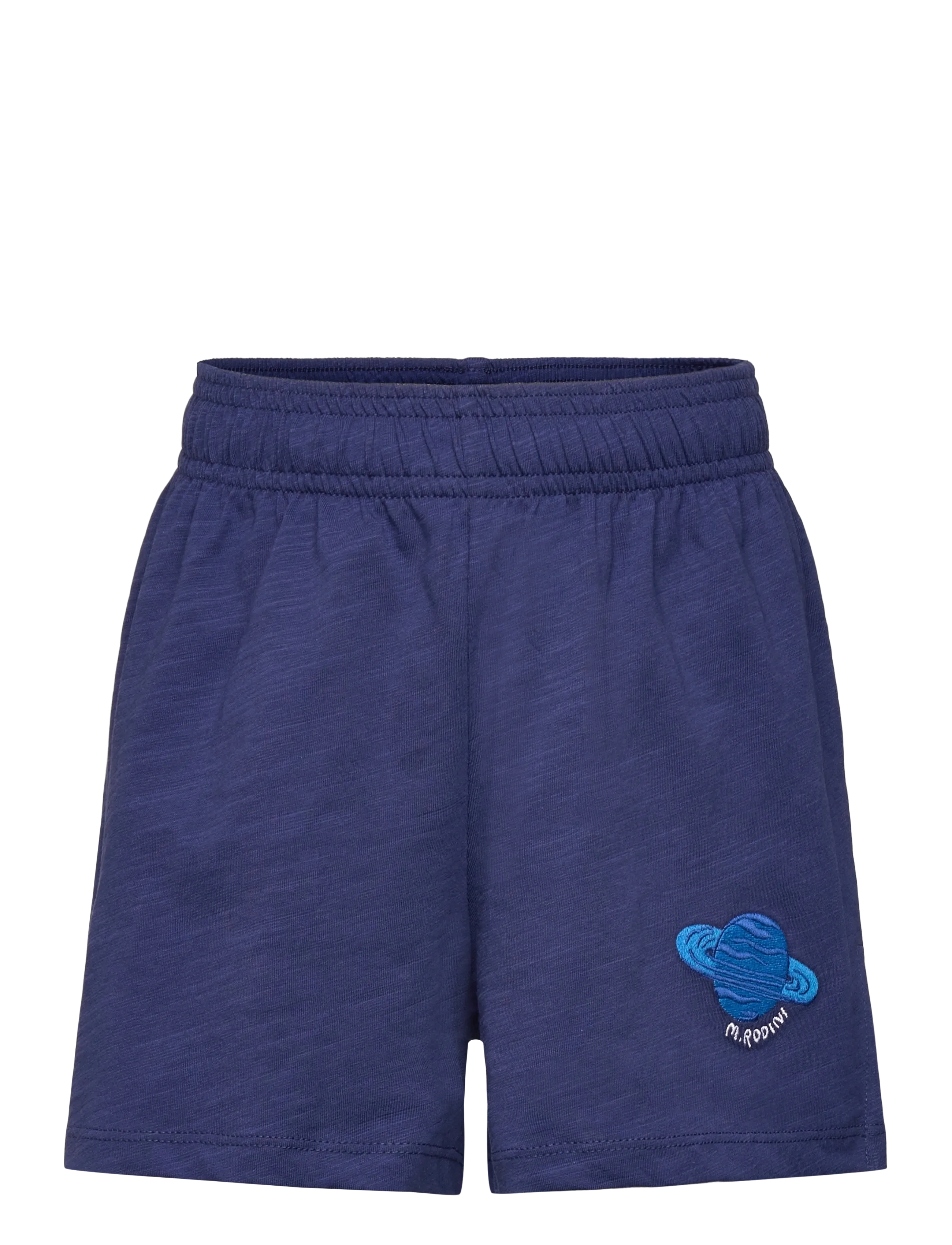 Mini Rodini Planet emb shorts - Tøj - BLUE / blue