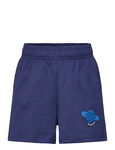 Mini Rodini Planet emb shorts - Lühikesed vabaajapüksid - BLUE / blue