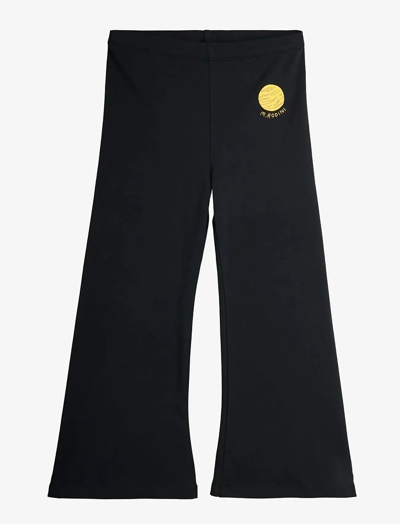 Mini Rodini - Planet sp flared trousers - babybyxor - black - 0