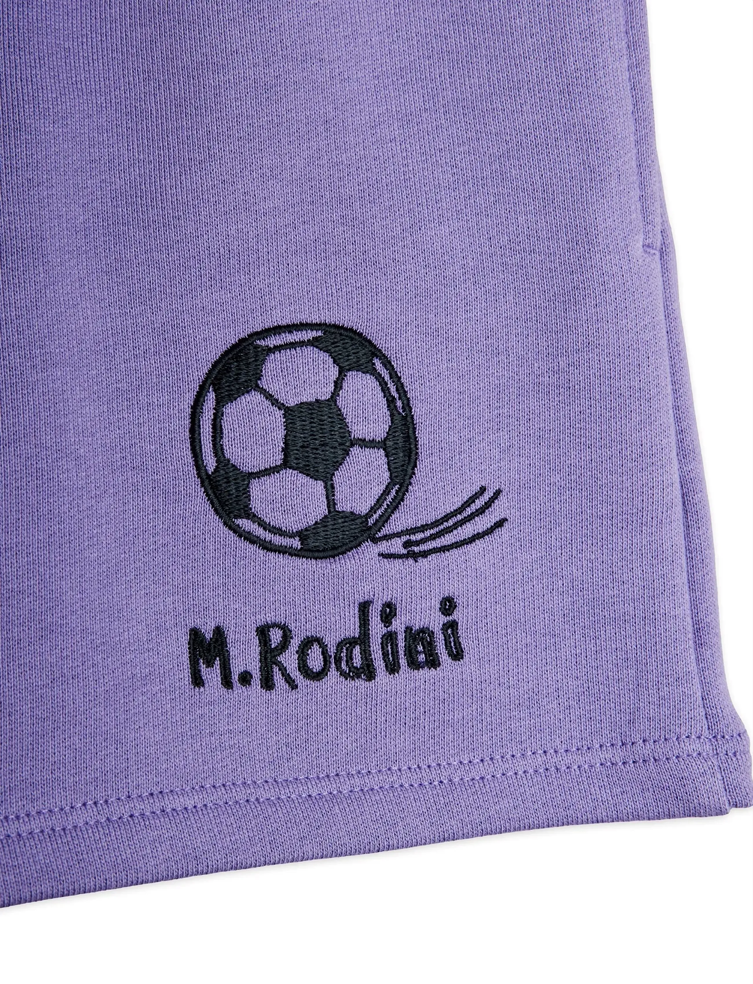Mini Rodini - Football emb sweatshorts - lühikesed dressipüksid - purple - 2
