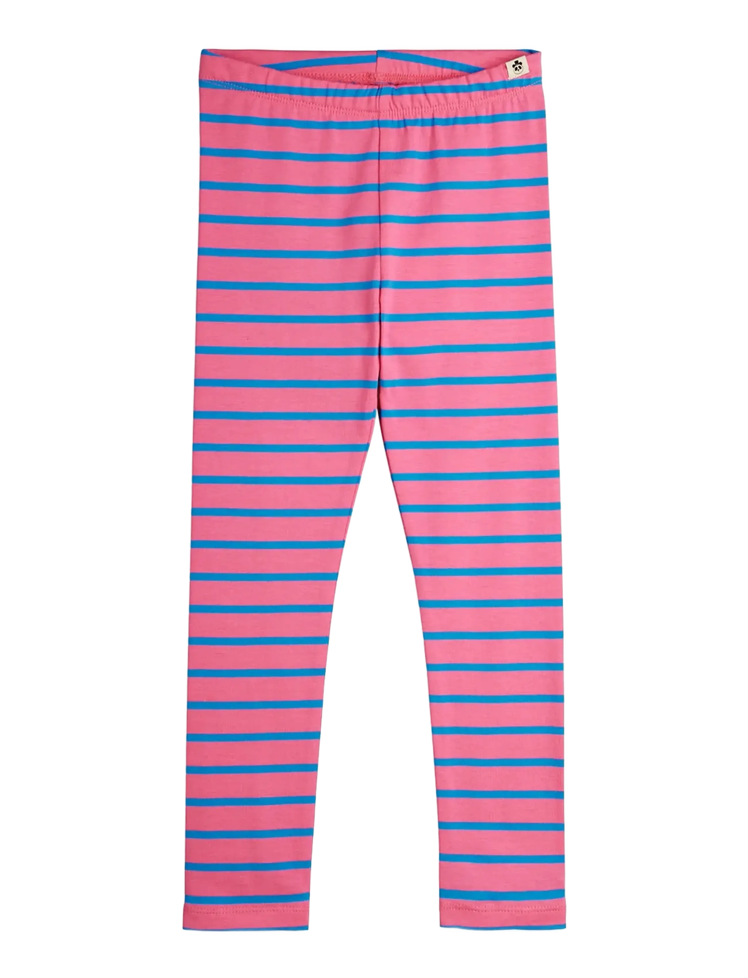 Mini Rodini Stripe yd leggings - Tøj - PINK / pink/rose