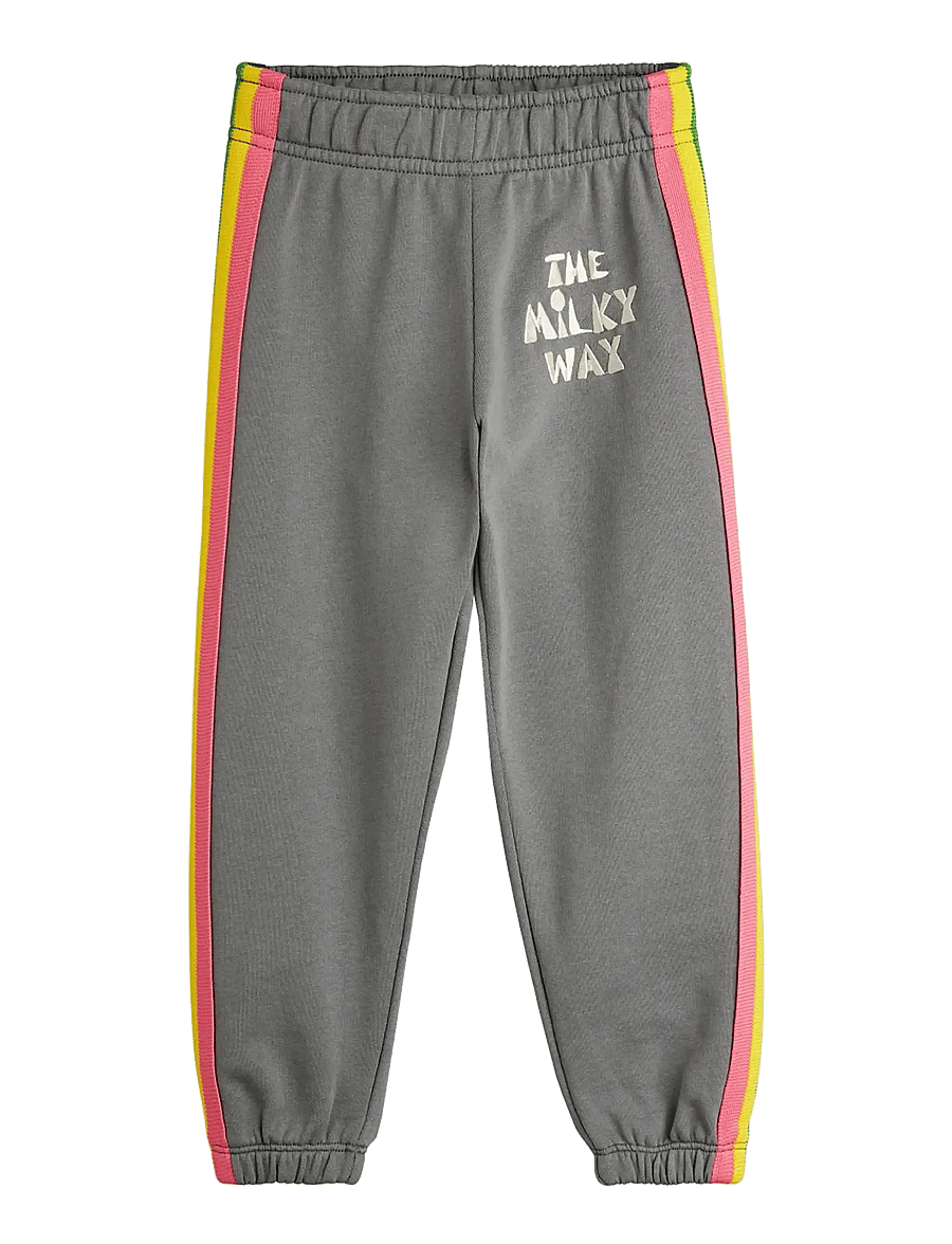 Mini Rodini - The milky way rainbow panel sweatpants - spodnie dresowe - grey - 0