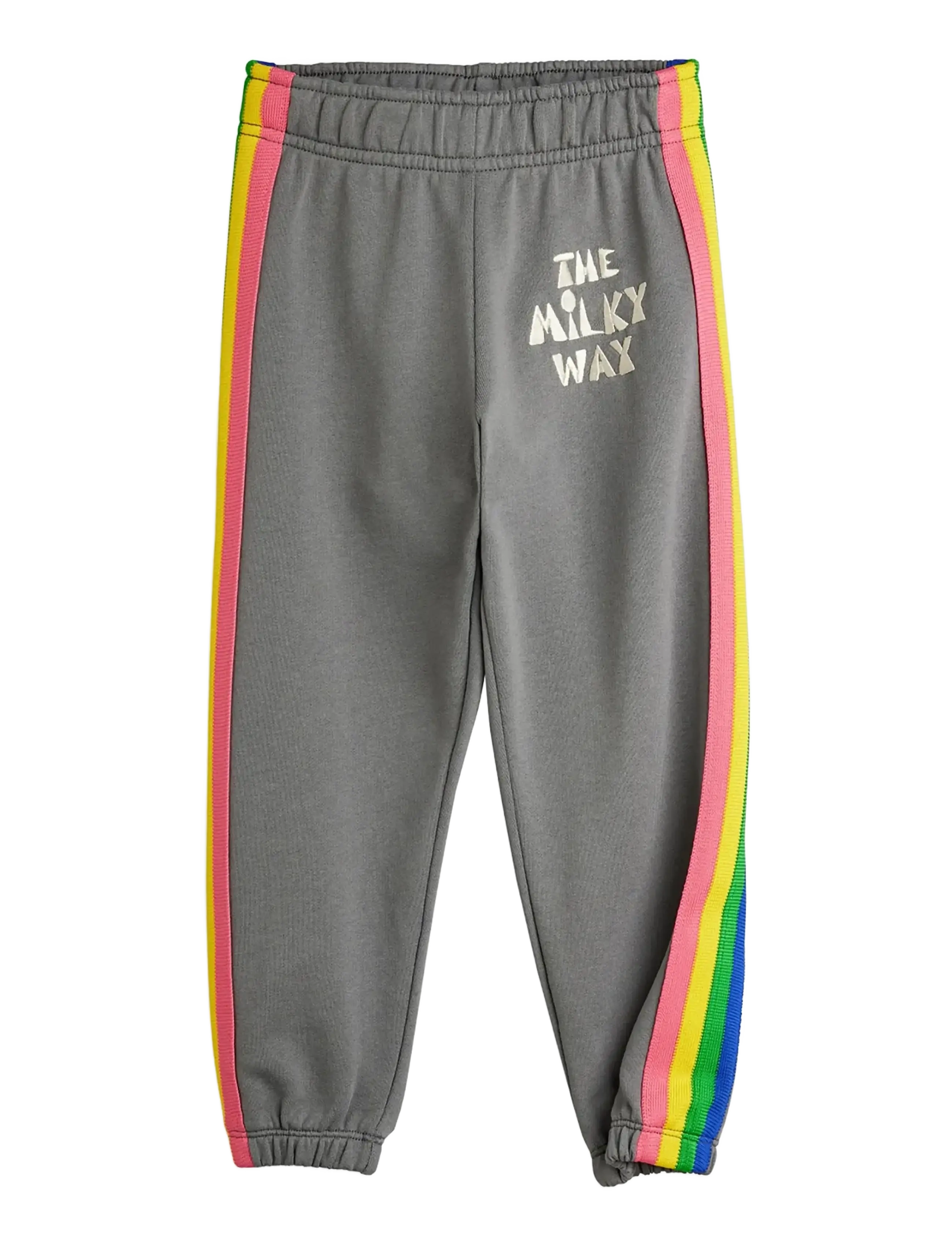 Mini Rodini - The milky way rainbow panel sweatpants - sweatpants - grey - 2