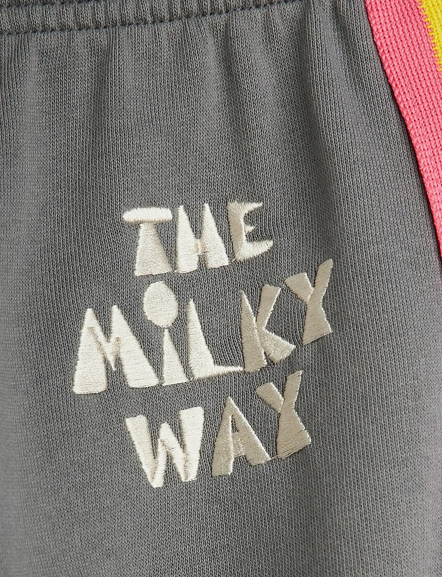 Mini Rodini - The milky way rainbow panel sweatpants - spodnie dresowe - grey - 4