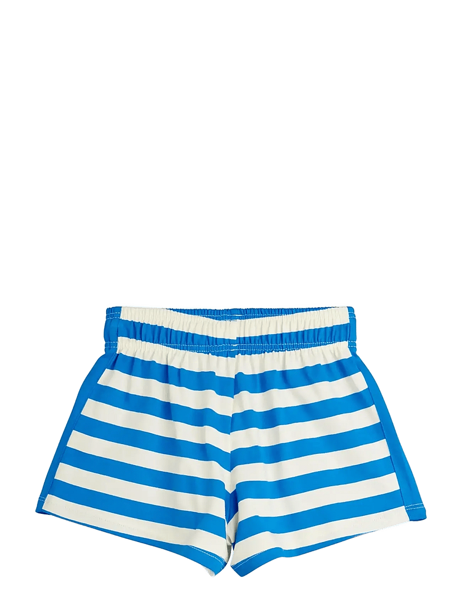 Mini Rodini - Earth yd stripe shorts - lühikesed dressipüksid - blue - 1