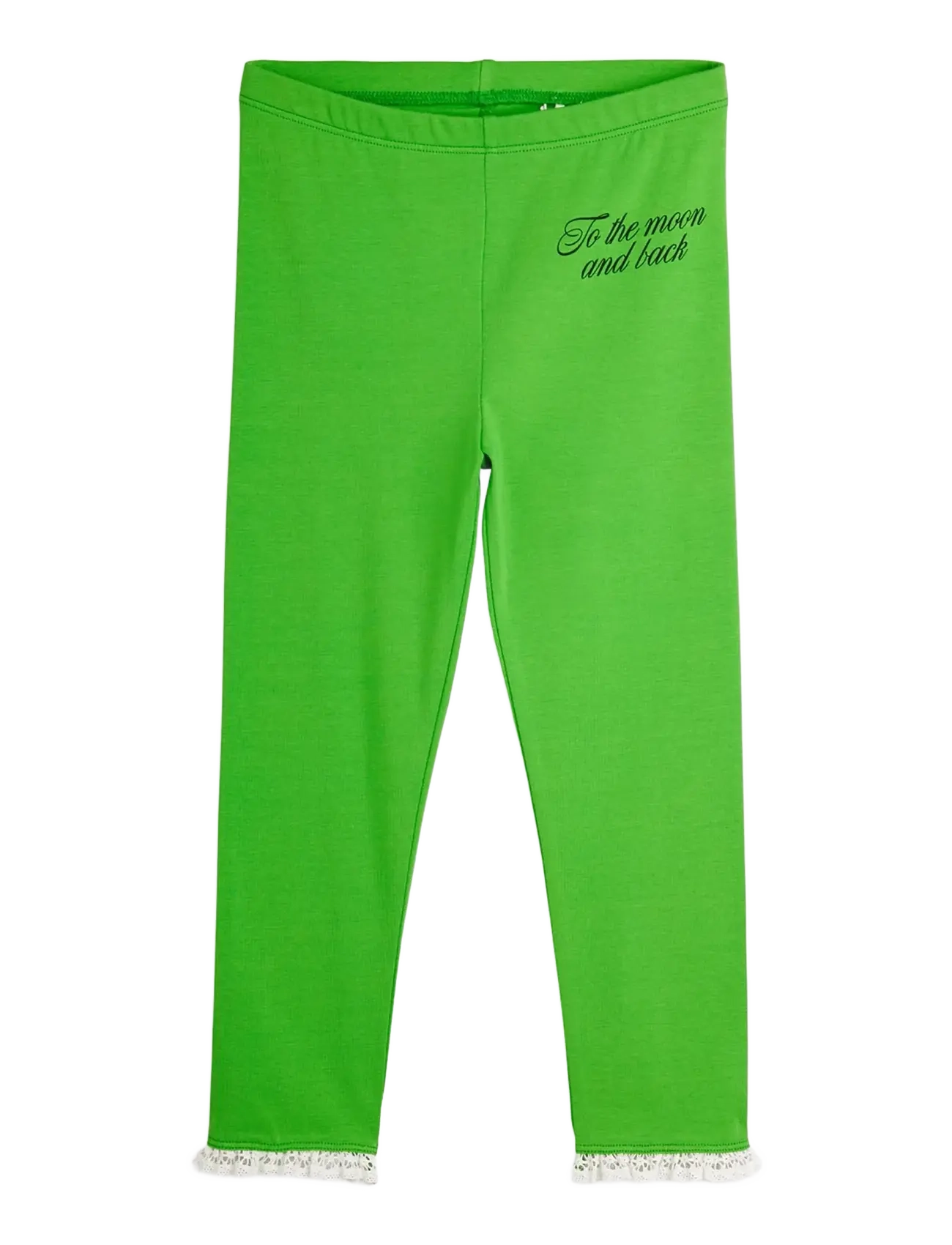 Mini Rodini - To the moon sp frill leggings - leggings - green - 0