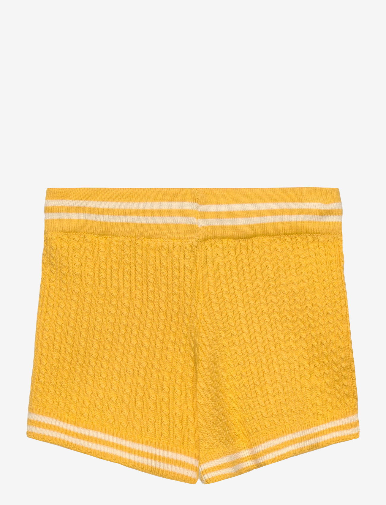 Mini Rodini - Cable knit shorts - shorts en molleton - yellow - 1