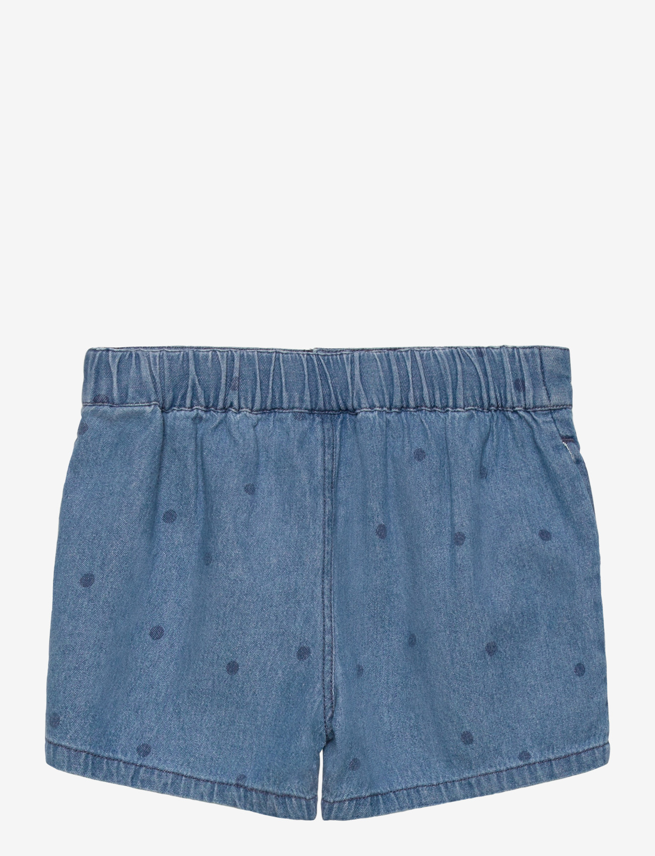 Mini Rodini - Lw denim dots aop shorts 2 - jeansshorts - blue - 1