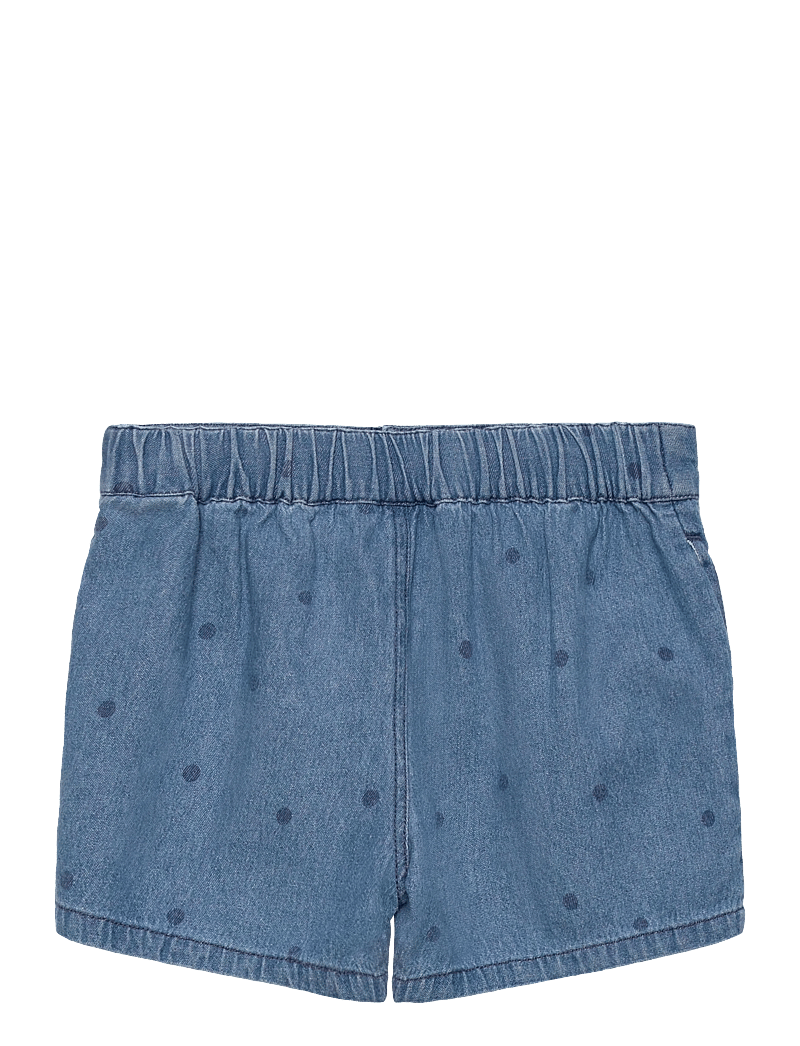 Mini Rodini - Lw denim dots aop shorts 2 - jeansshorts - blue - 1