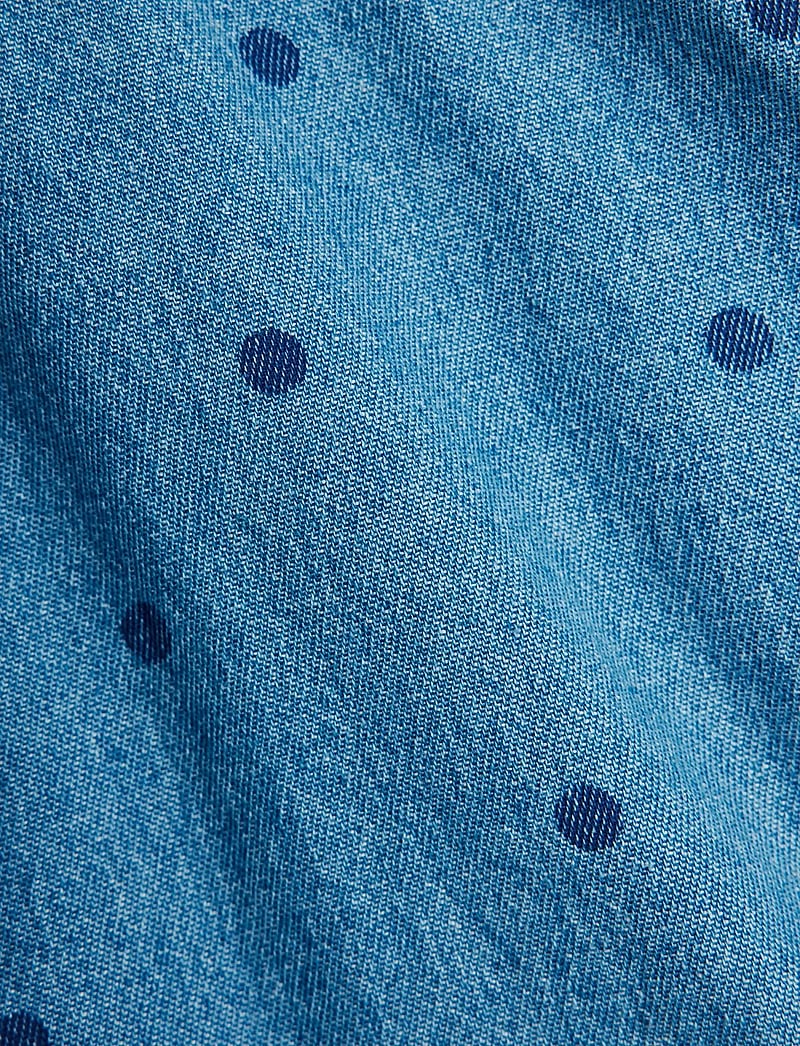 Mini Rodini - Lw denim dots aop shorts 2 - jeansshorts - blue - 3