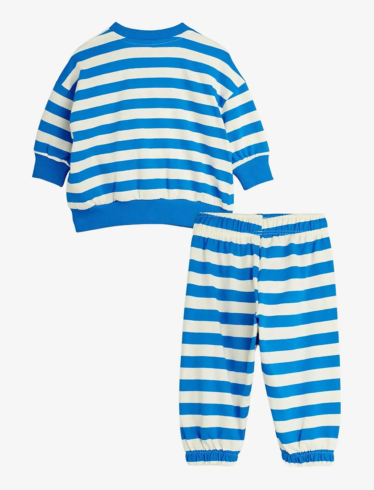 Mini Rodini - Earth yd stripe baby set - sets with long-sleeved t-shirt - blue - 1