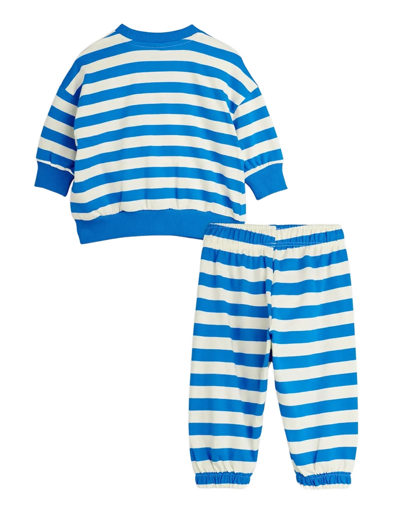 Mini Rodini - Earth yd stripe baby set - sets with long-sleeved t-shirt - blue - 1