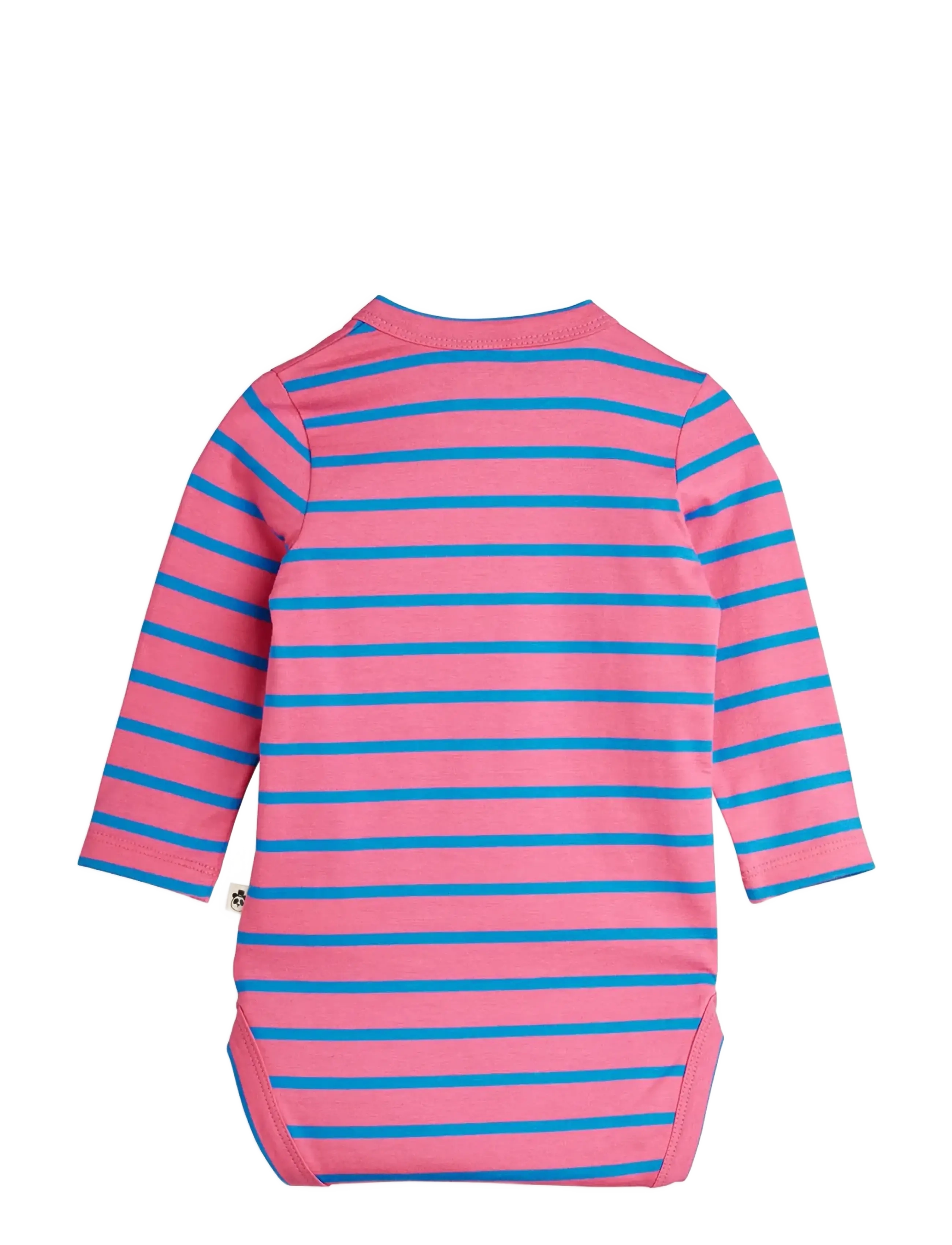 Mini Rodini - Stripe yd ls body - langærmede - pink - 1