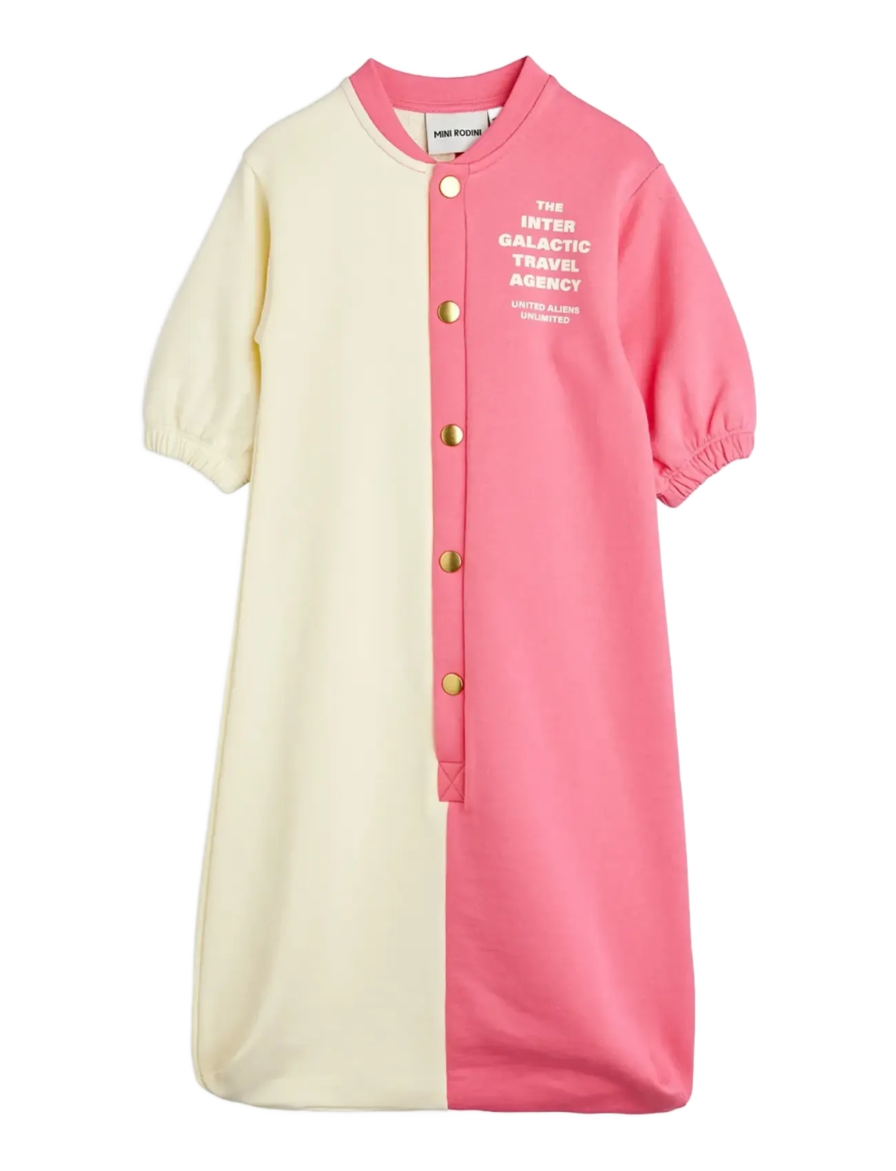 Mini Rodini Travel agency split color sp onesie bag - Lapsed 98–134 - MULTI / pink/rose