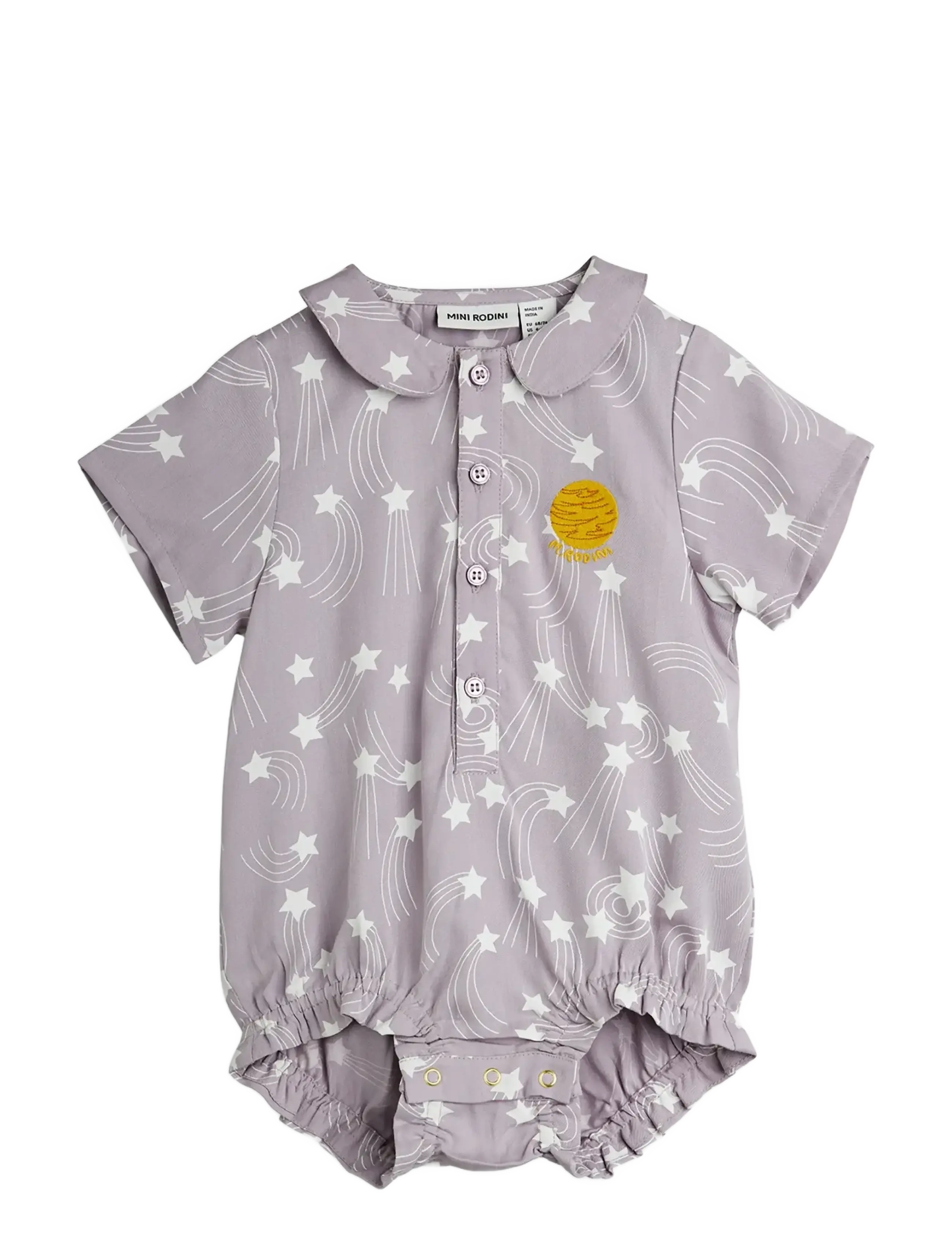 Mini Rodini Starfall aop woven body - Heldragter - PURPLE / purple