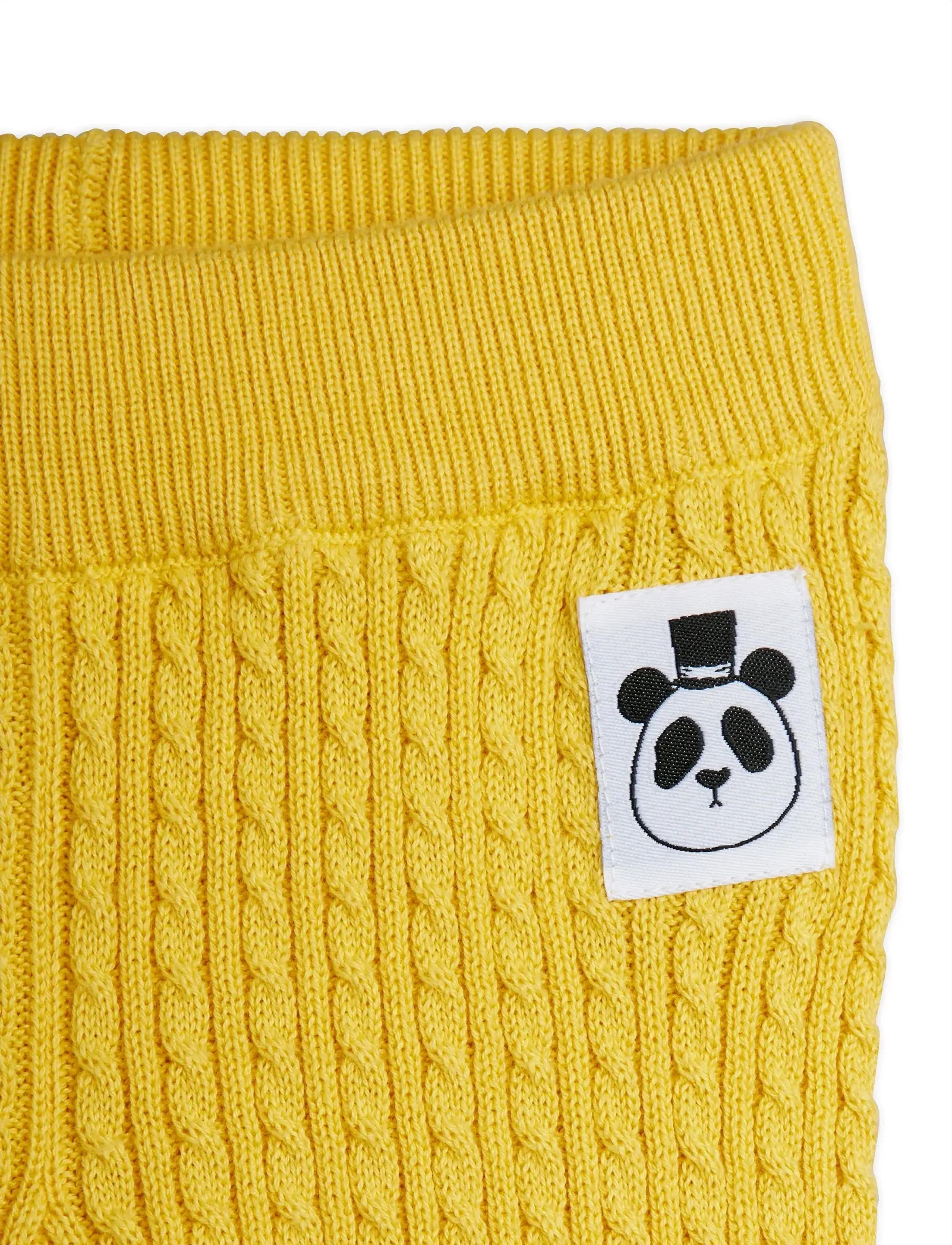 Mini Rodini - Cable knit baby kit - susegamieji megztiniai - yellow - 4