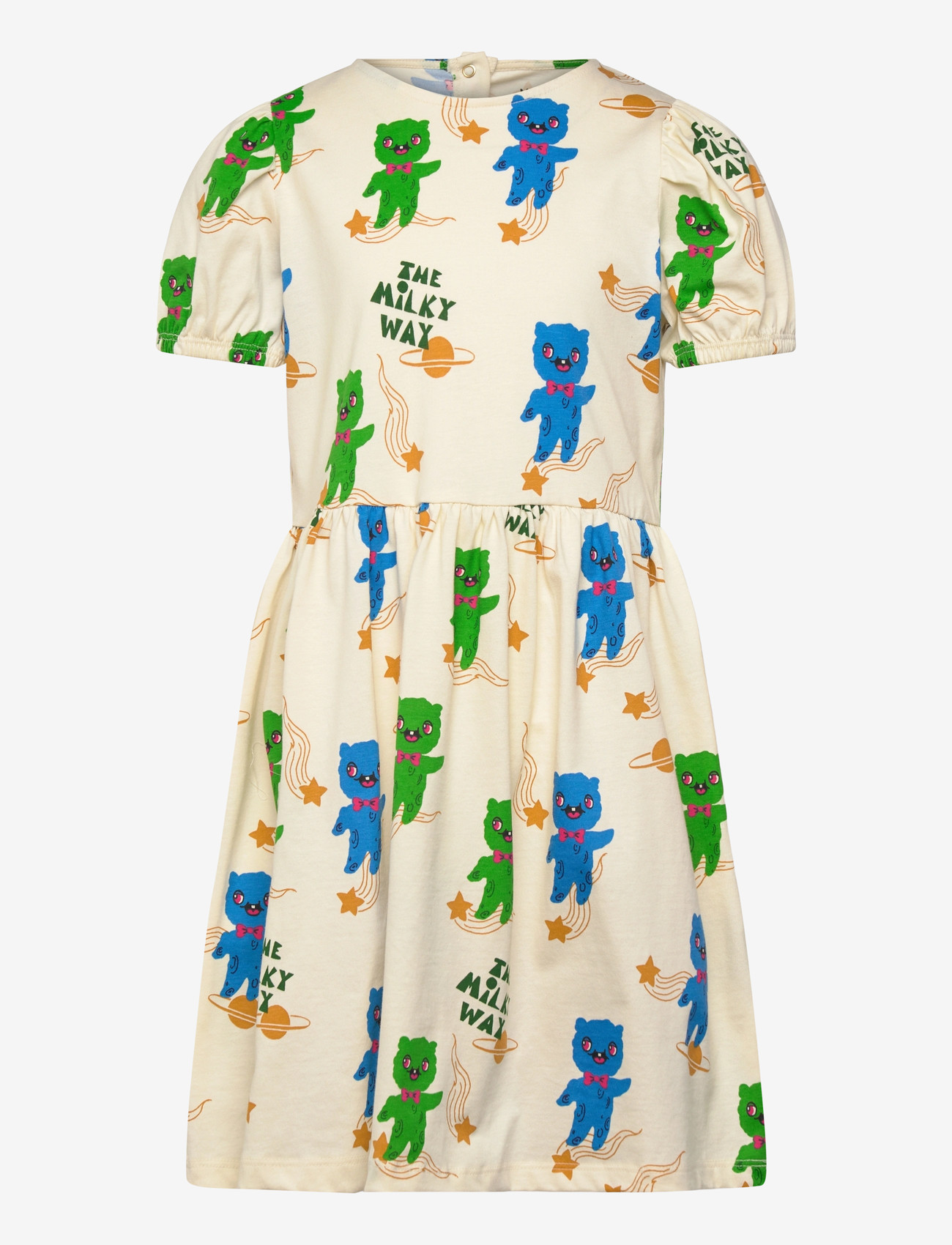 Mini Rodini - Aliens aop ss dress - kortærmede babykjoler - off-white - 0