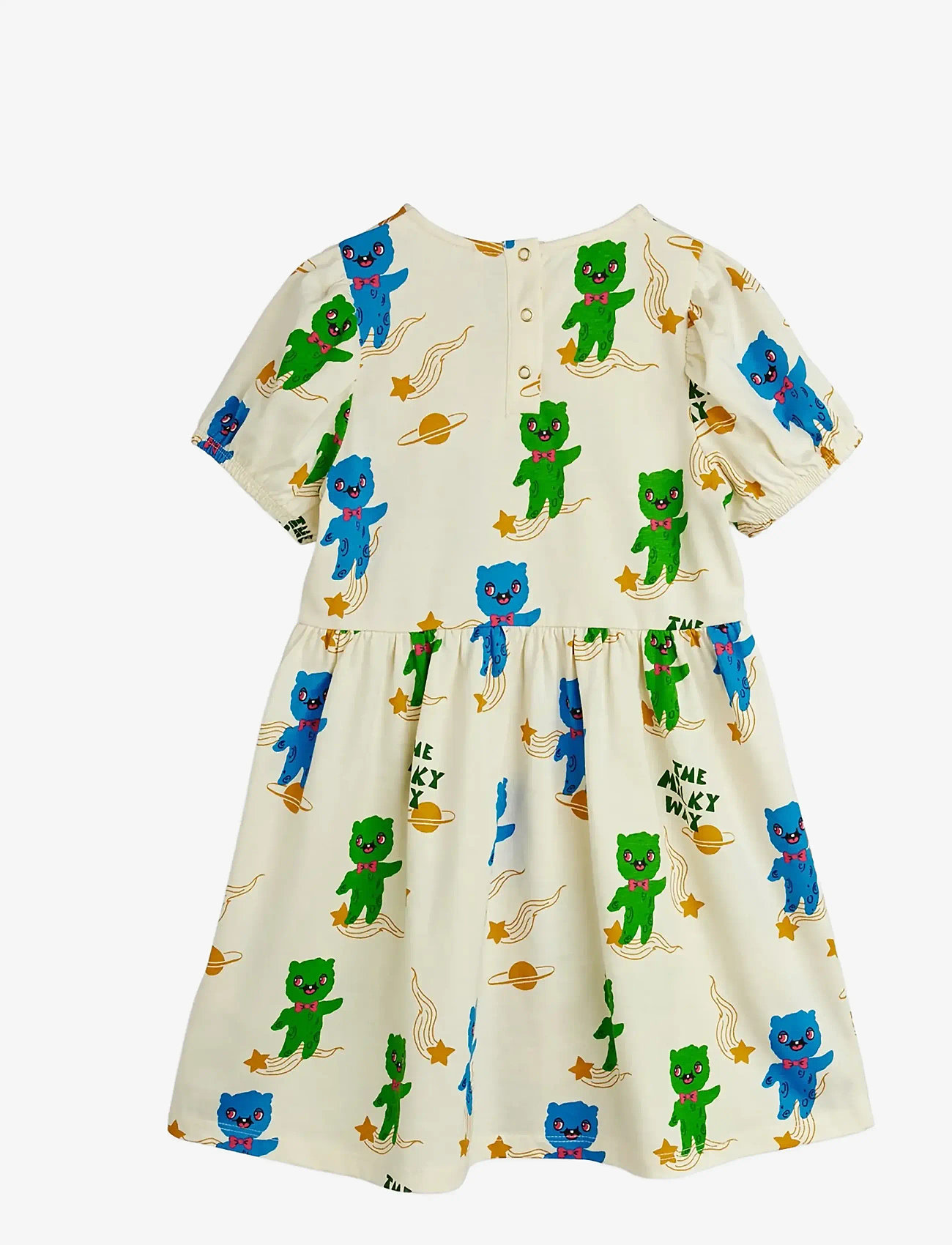 Mini Rodini - Aliens aop ss dress - kortærmede babykjoler - off-white - 1