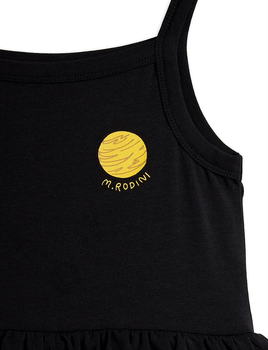 Mini Rodini - Planet sp tank dress - mouwloze babyjurken - black - 2