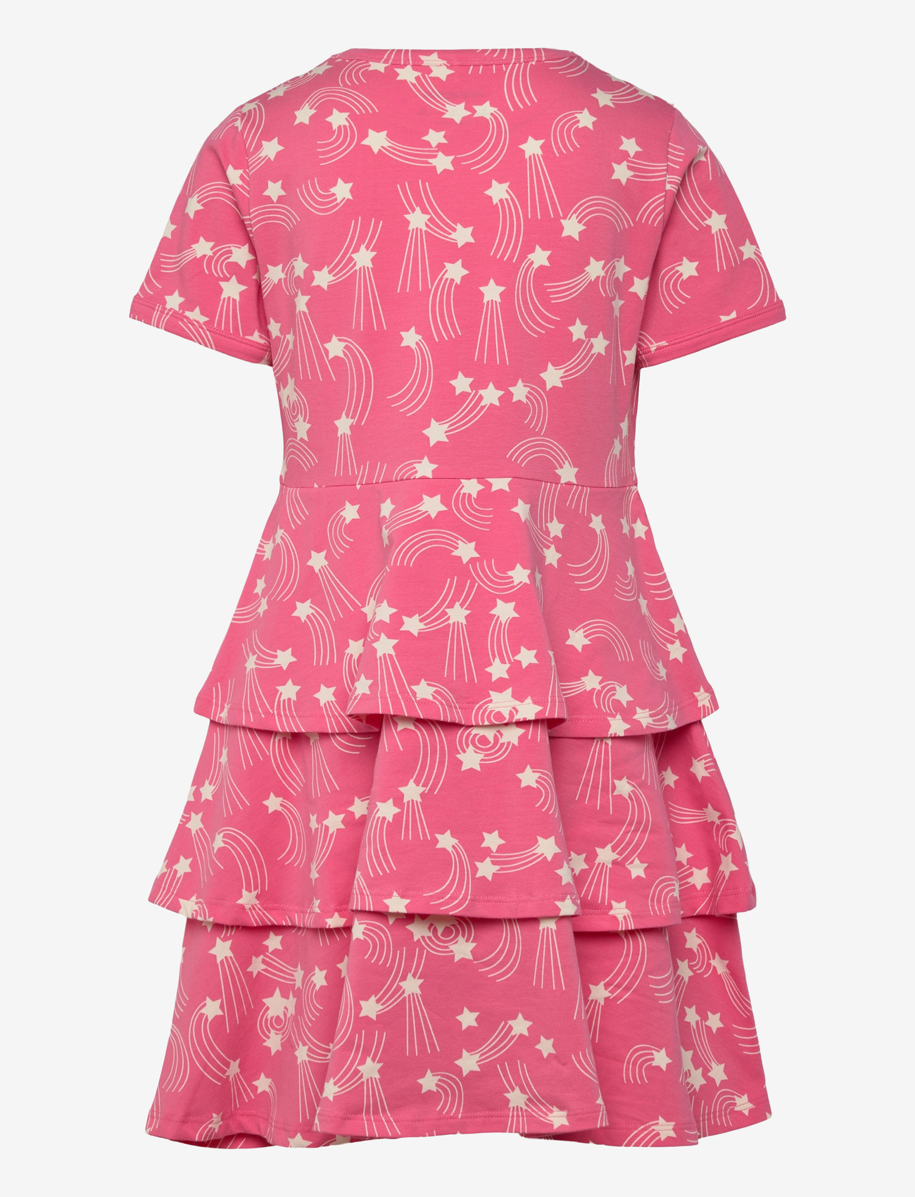 Mini Rodini - Starfall aop ss dress - kurzärmelige babykleider - pink - 1