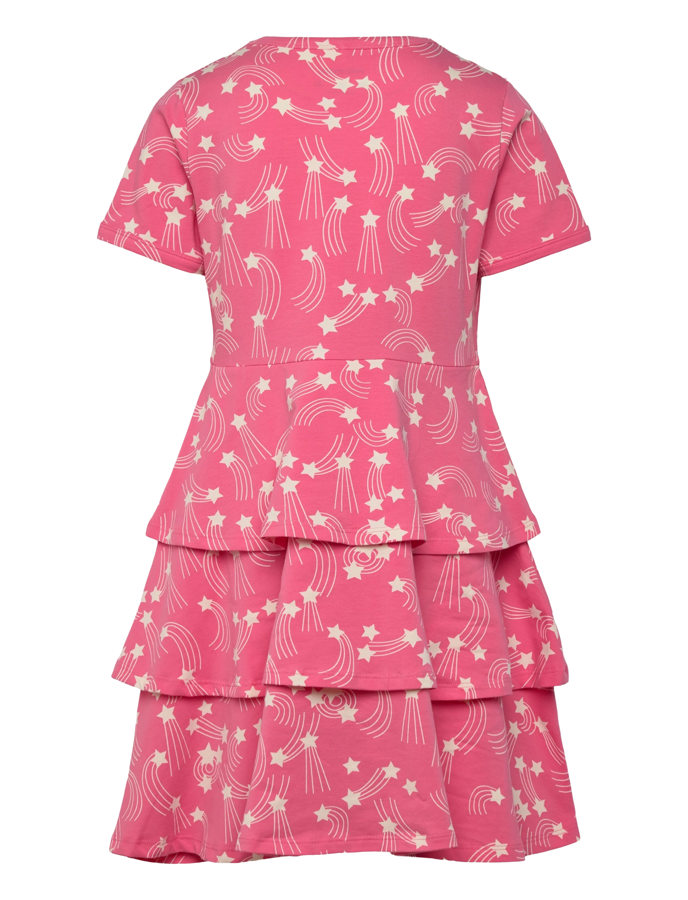 Mini Rodini - Starfall aop ss dress - kurzärmelige babykleider - pink - 1