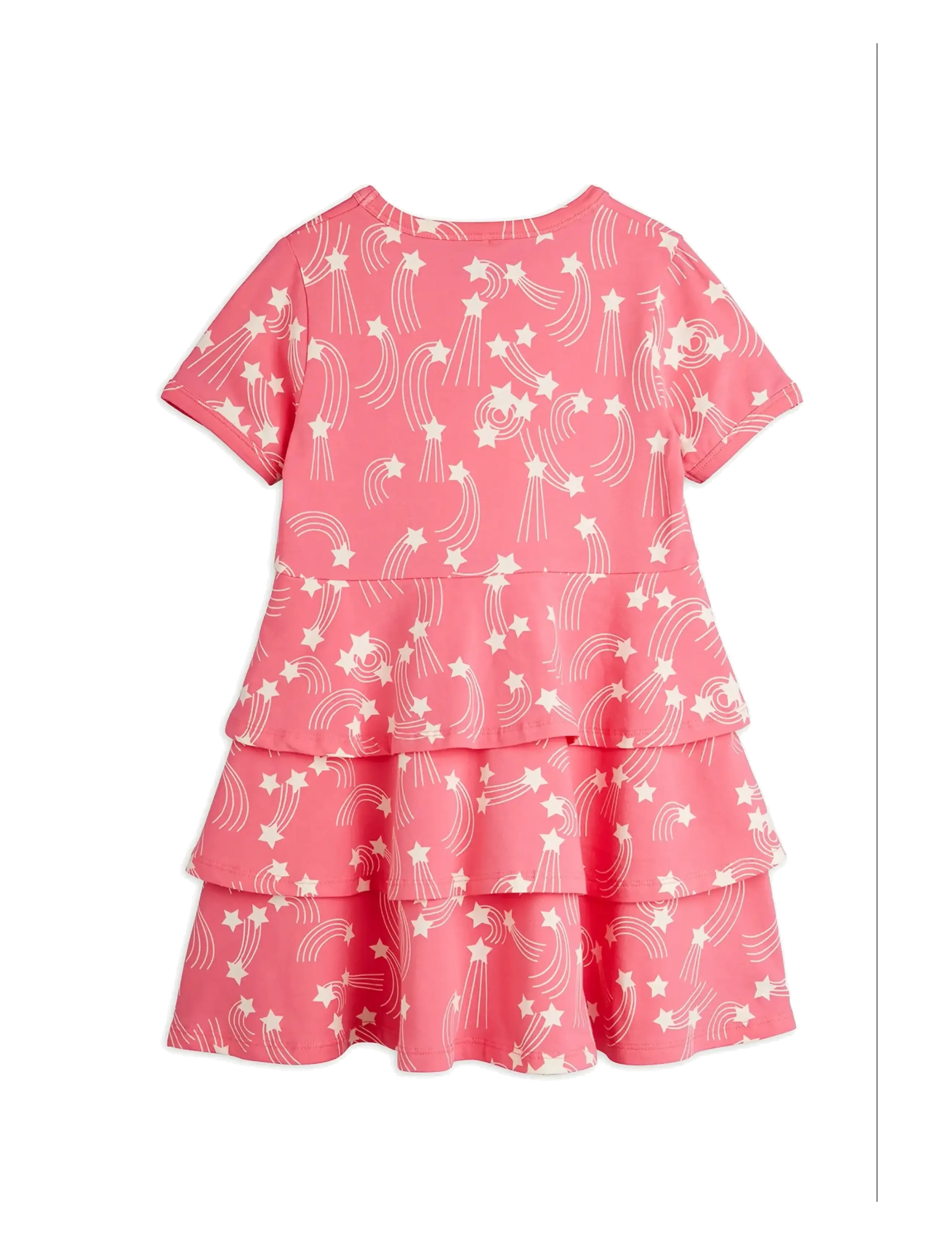 Mini Rodini - Starfall aop ss dress - kurzärmelige babykleider - pink - 2