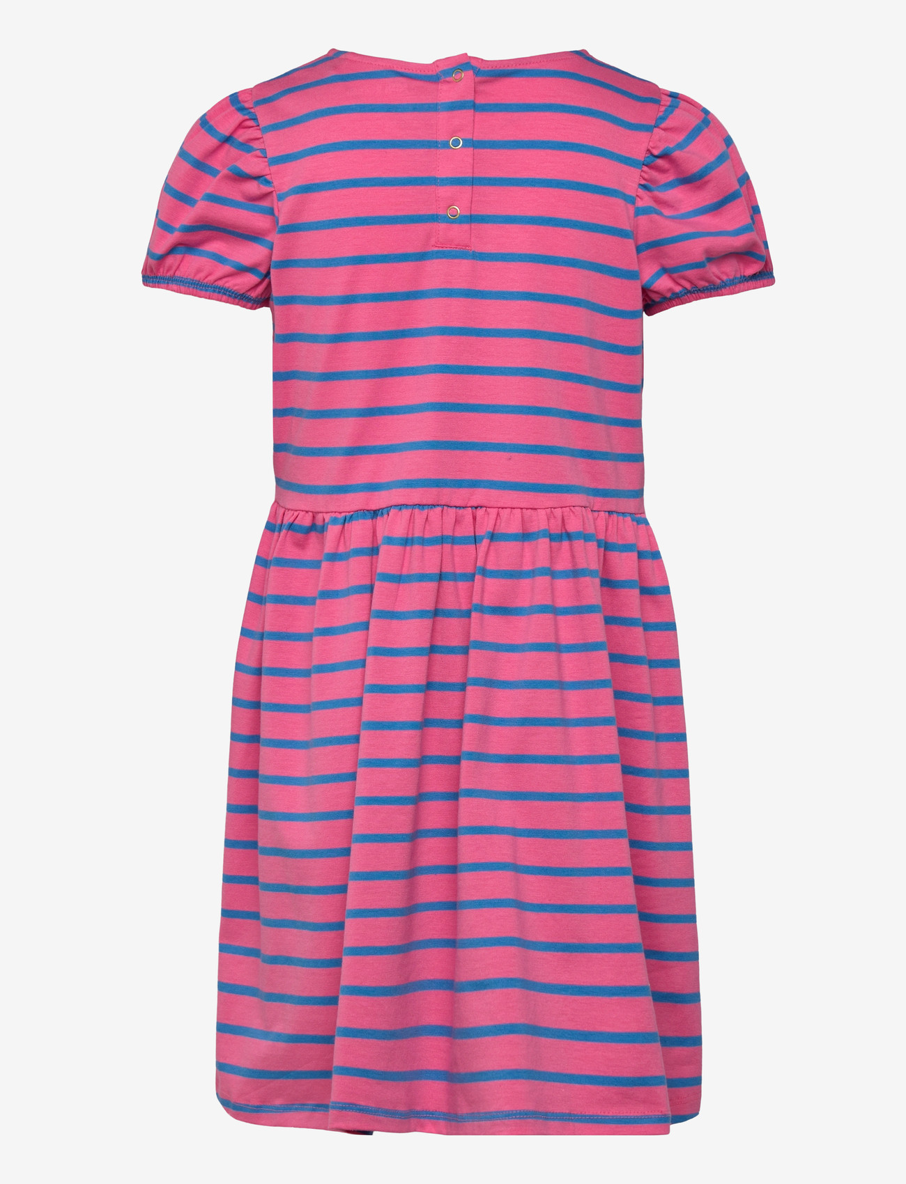 Mini Rodini - Stripe yd ss dress - kurzärmelige babykleider - pink - 1