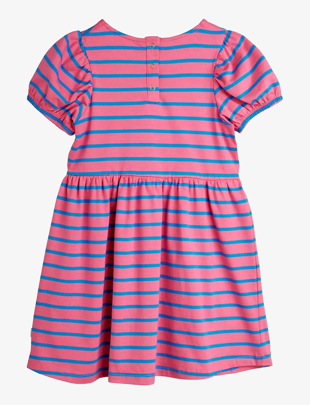 Mini Rodini - Stripe yd ss dress - kurzärmelige babykleider - pink - 2