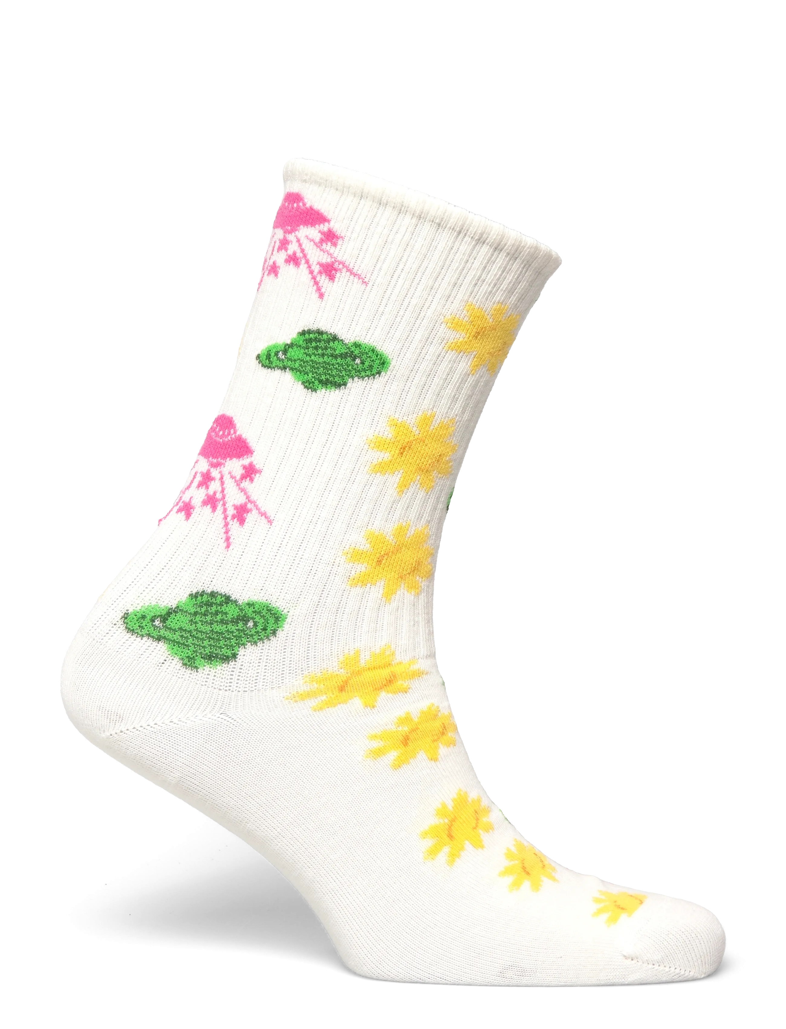 Mini Rodini - Space 1-pack socks - strumpor - off-white - 1