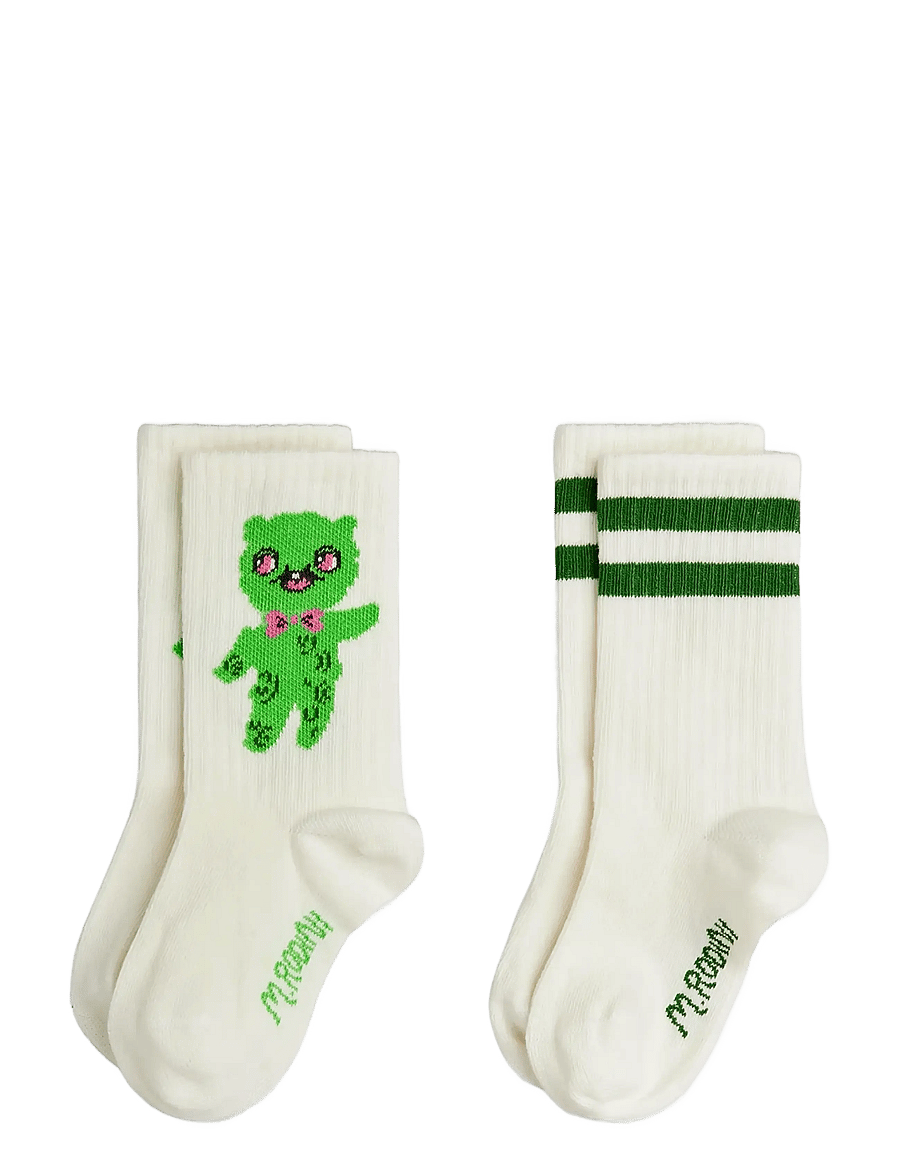 Mini Rodini - Alien 2-pack socks - baby-socken - off-white - 0