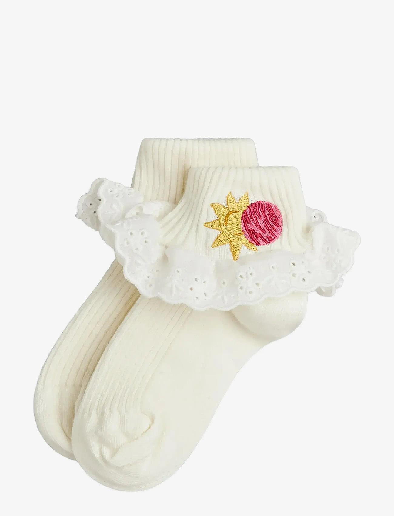 Mini Rodini - Space lace 1-pack socks - baby-socken - off-white - 1