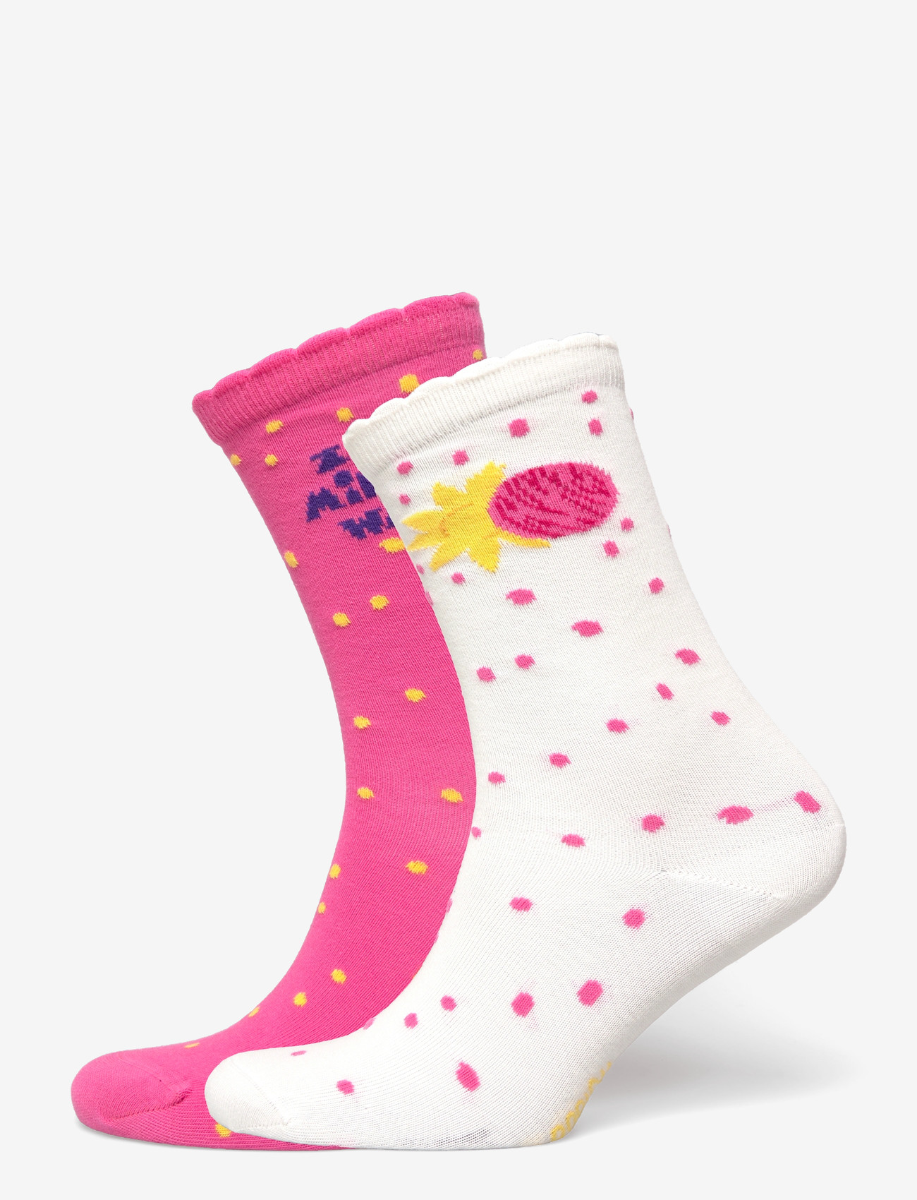 Mini Rodini - The milky way 2-pack socks - strømper - pink - 0