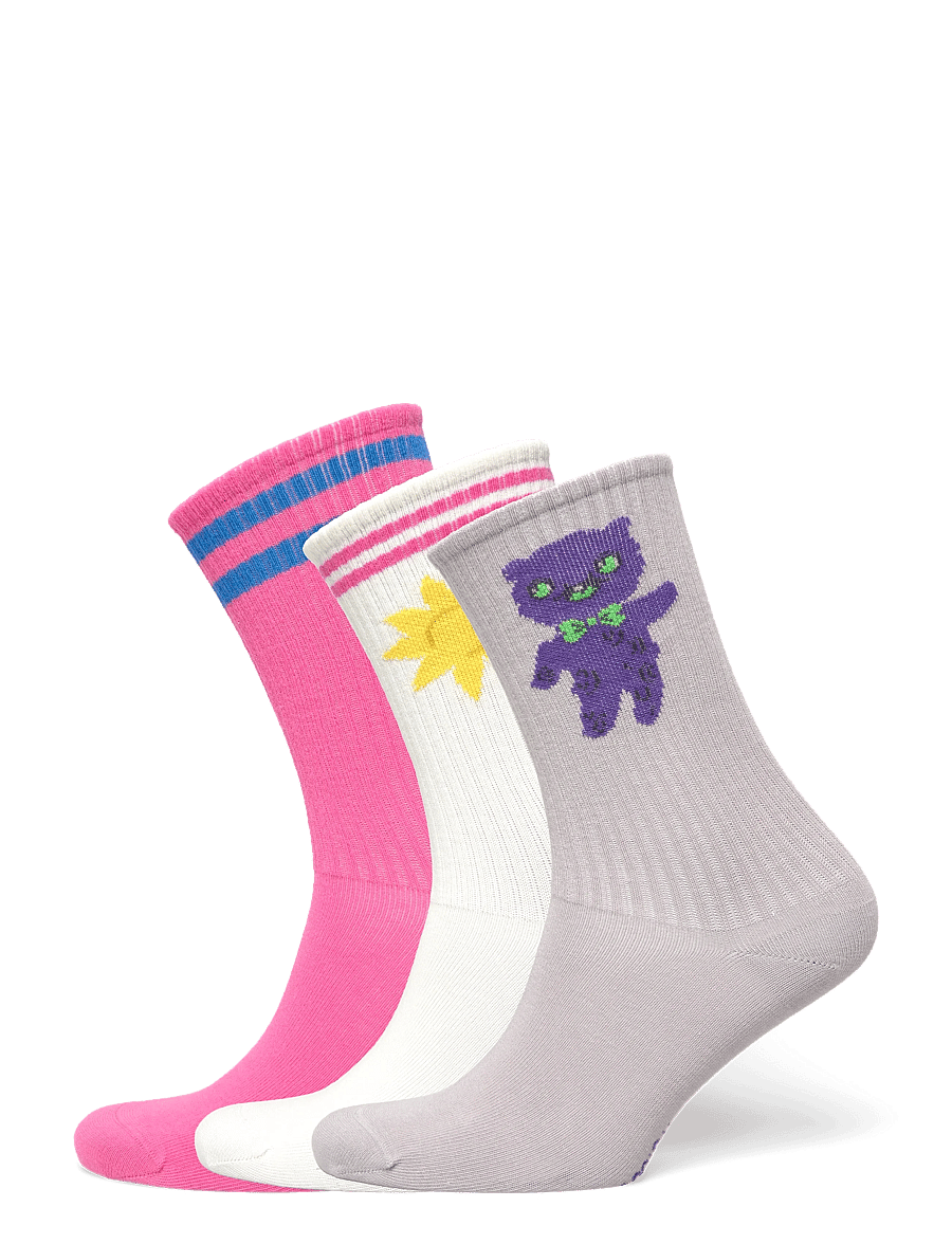 Mini Rodini - Alien 3-pack socks - strømper - multi - 0