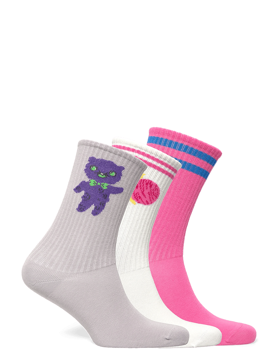 Mini Rodini - Alien 3-pack socks - strømper - multi - 1