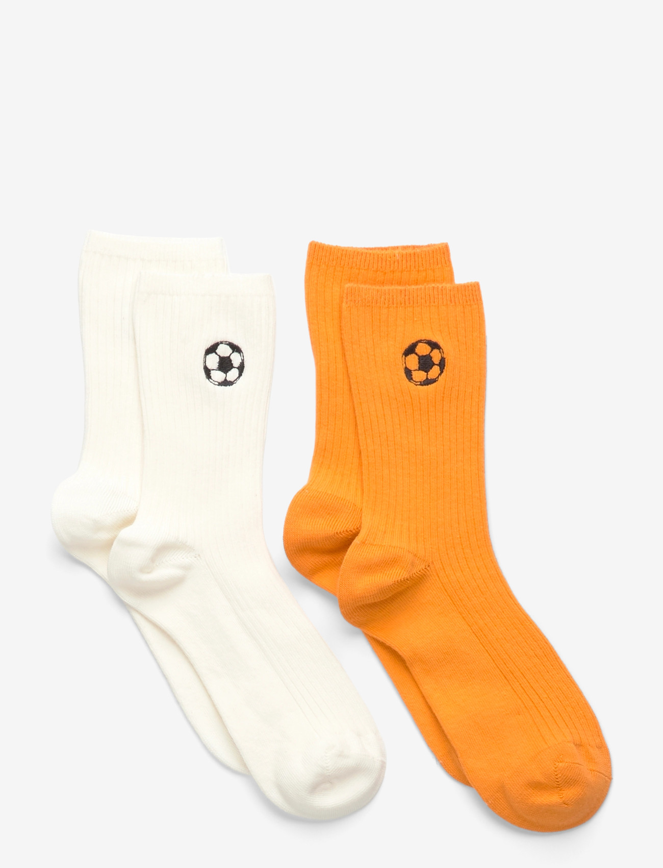 Mini Rodini - Football emb ribbed 2-pack socks - fodboldsokker - multi - 0