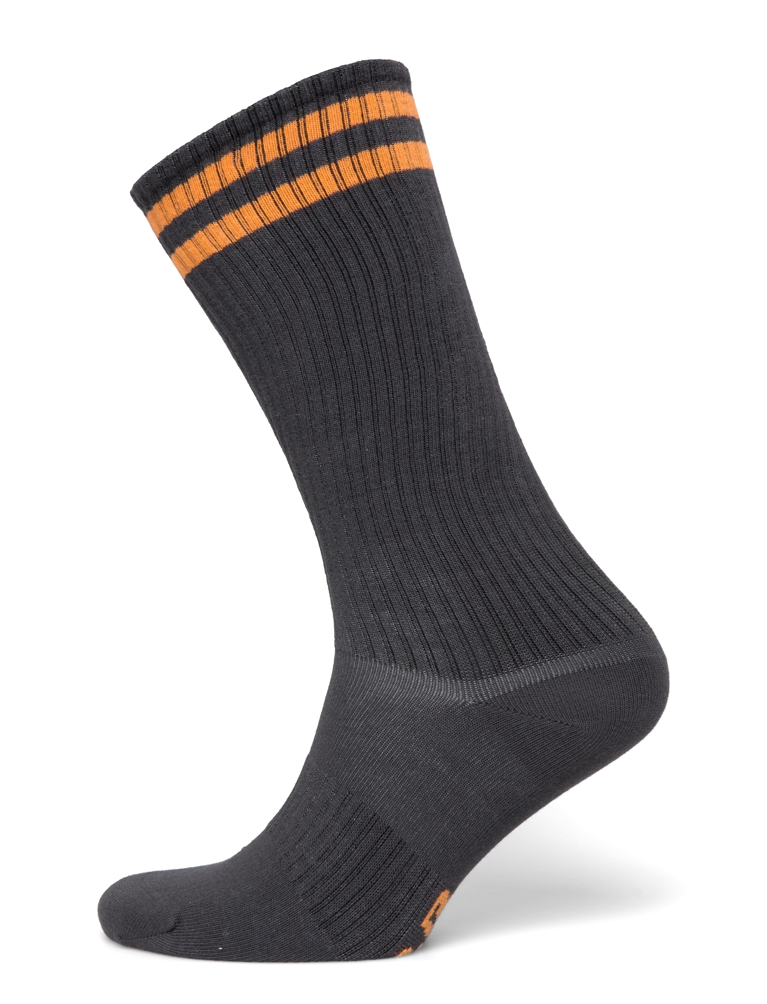 Mini Rodini Football stripe knee-high socks - Tøj - BLACK / black