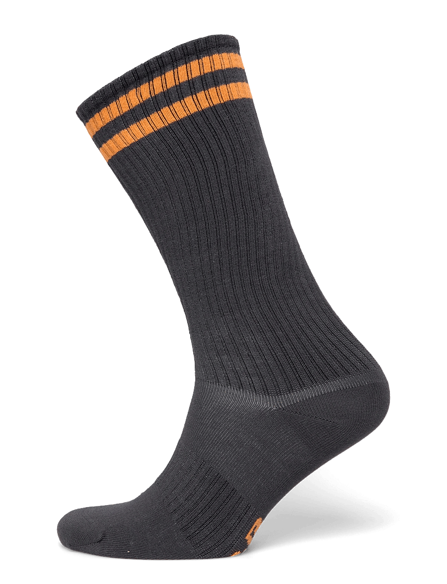 Mini Rodini - Football stripe knee-high socks - strumpor - black - 0