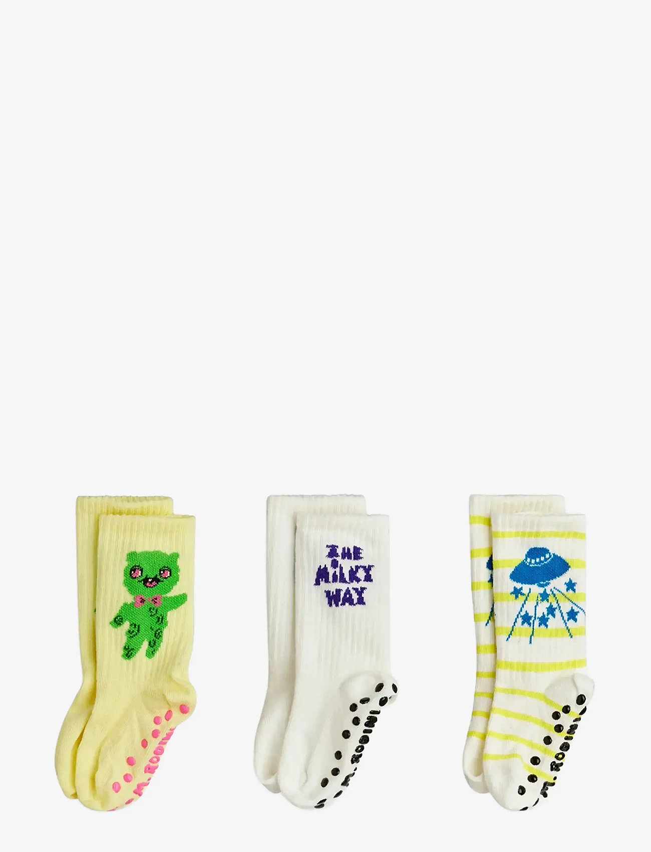 Mini Rodini - The milky way 3-pack anti-slip socks - baby-socken - multi - 1