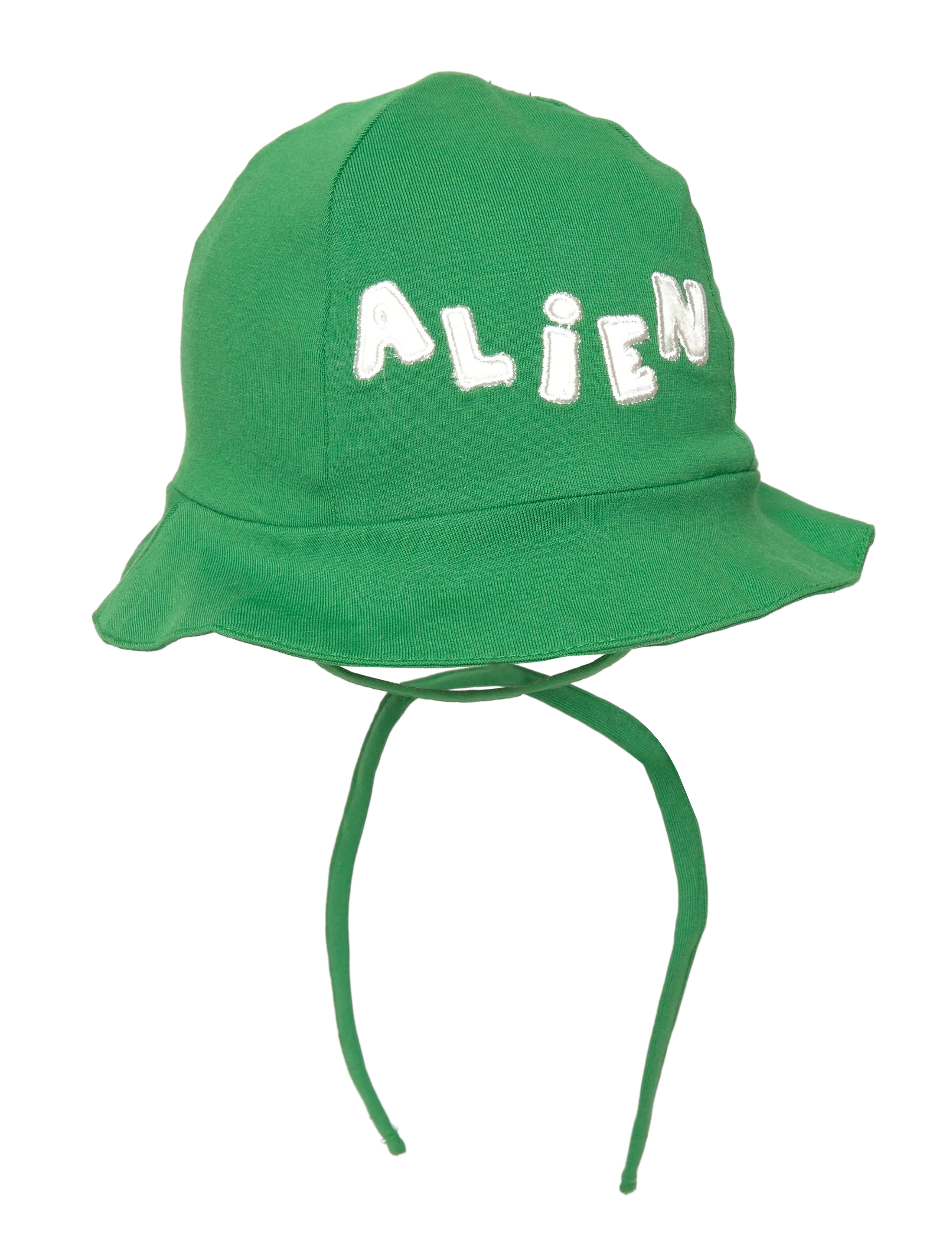 Mini Rodini Alien Application Baby Sun Hat, 44/46, Green, Tilbehør > Solhatte, Børn