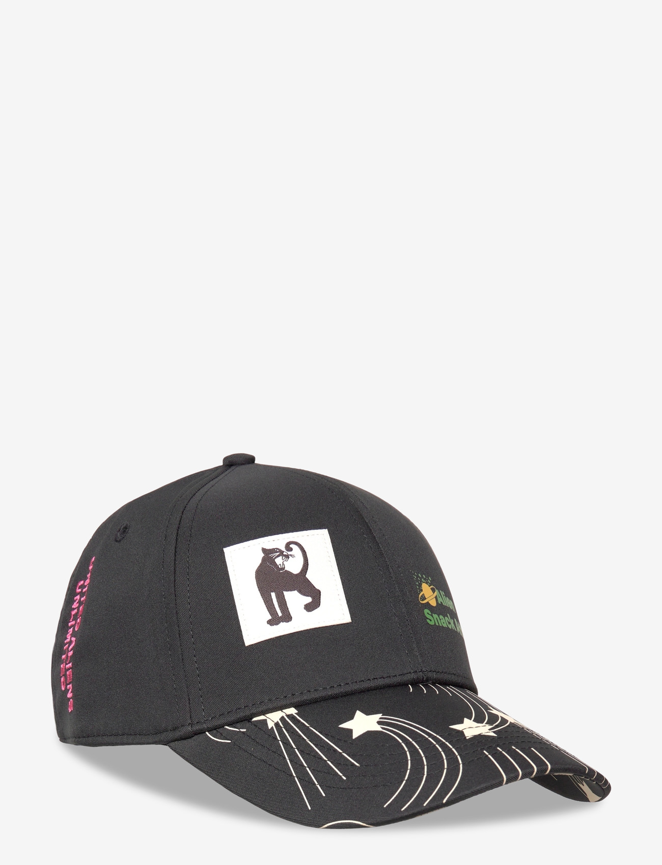 Mini Rodini - Snack attack emb cap - caps - black - 0