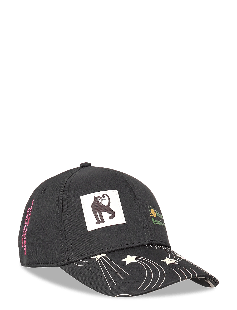 Mini Rodini - Snack attack emb cap - petten - black - 0