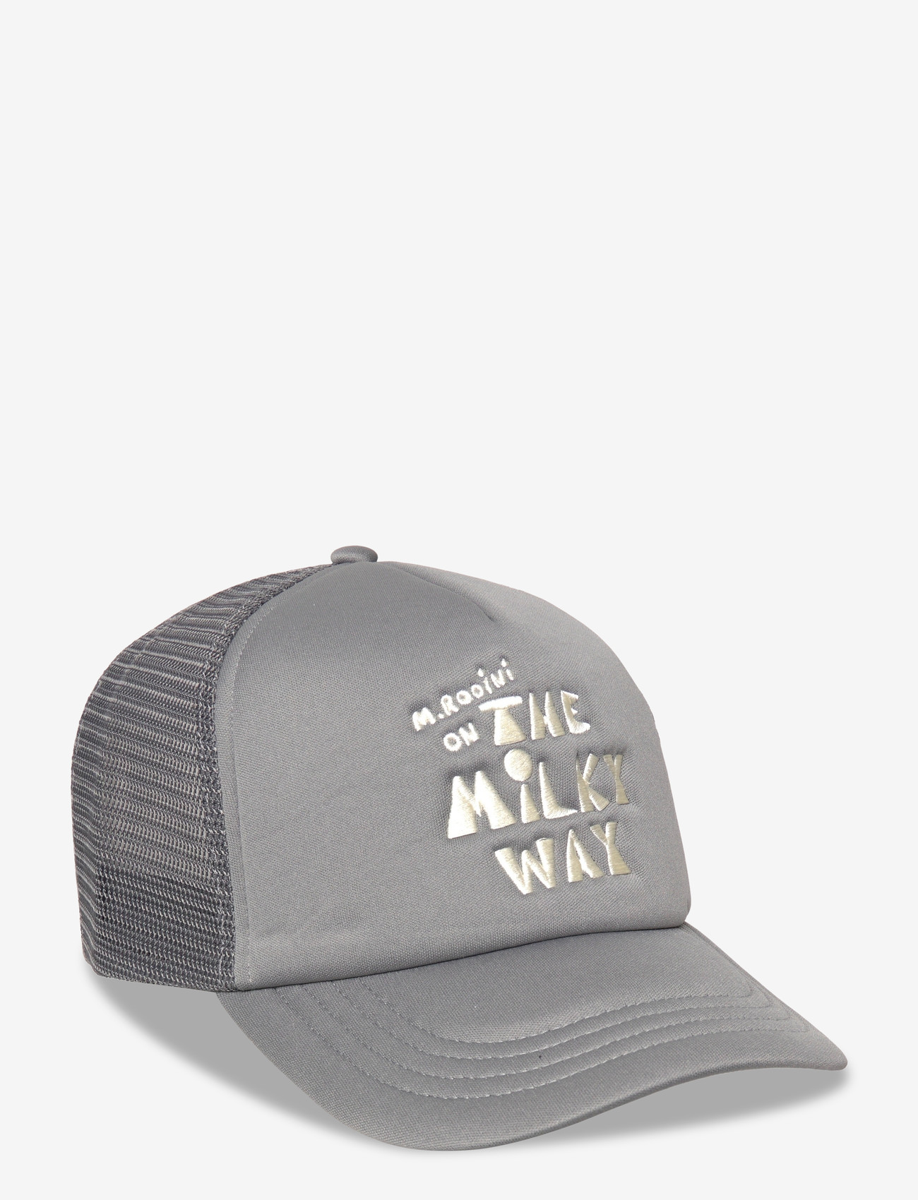 Mini Rodini - The milky way emb trucker cap - caps - grey - 0