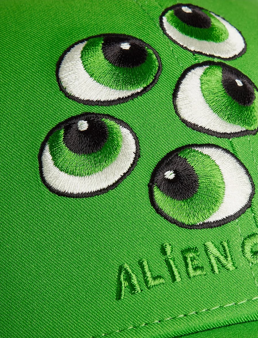 Mini Rodini - Aliens unlimited rabbit ear cap - caps - green - 3