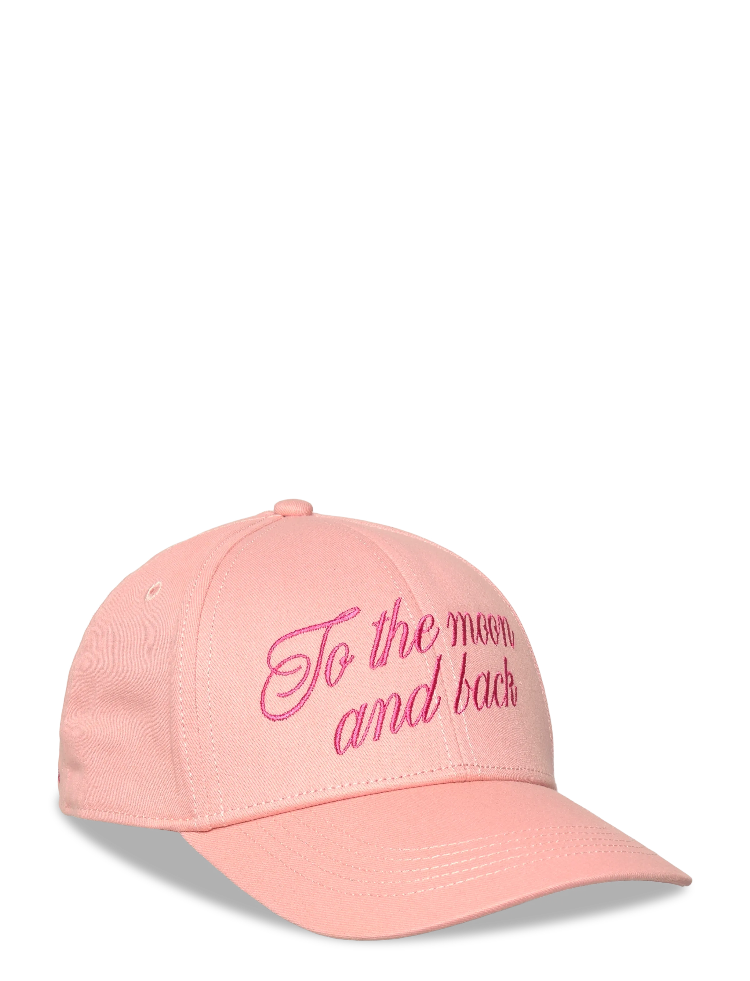 Mini Rodini To The Moon Emb Cap, 48/50, Pink, Hovedbeklædning > Kasketter, Børn