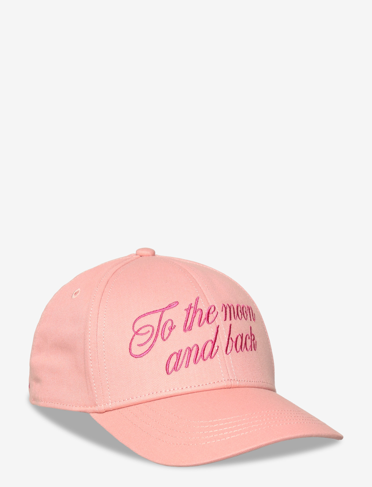 Mini Rodini - To the moon emb cap - kasketter & caps - pink - 0