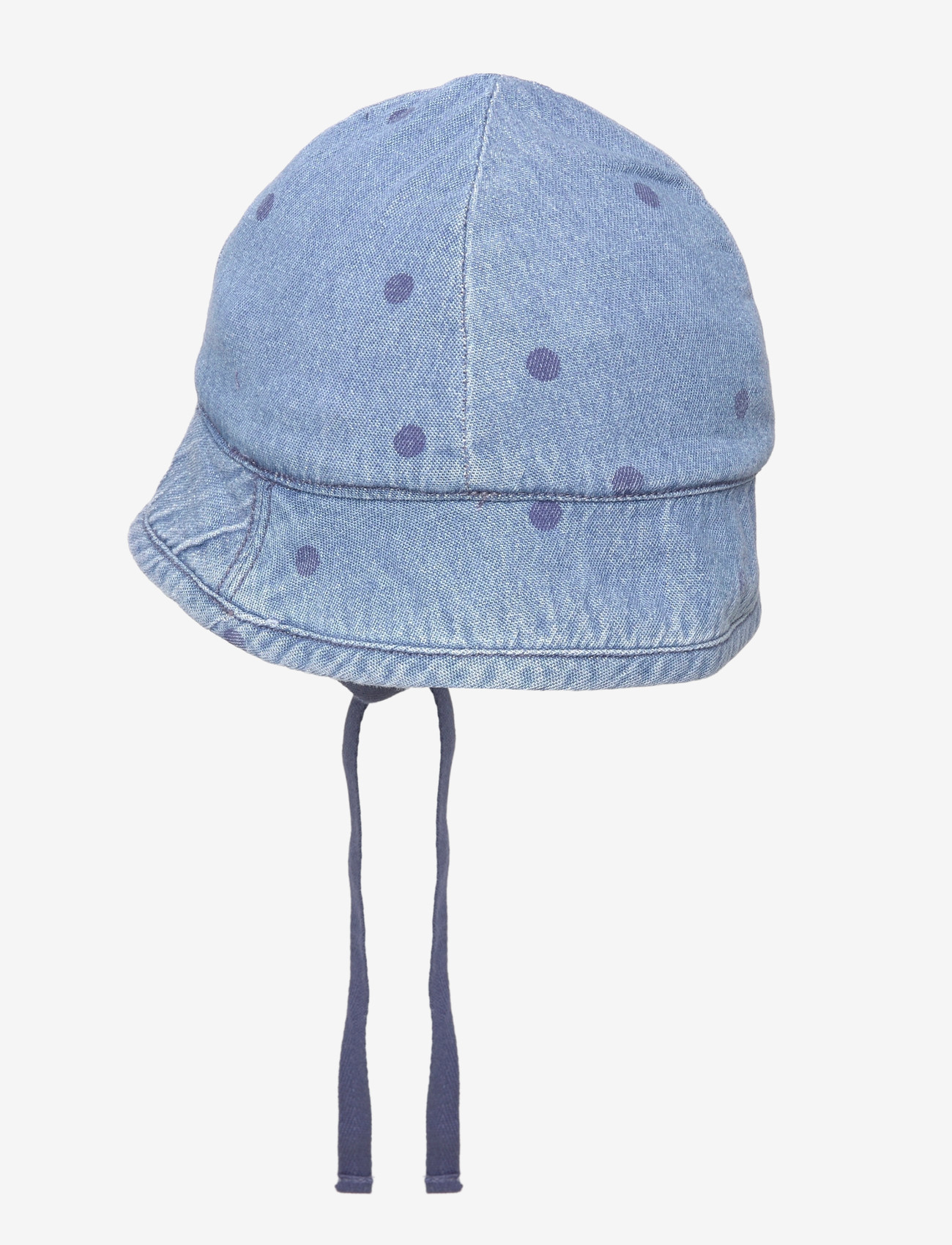 Mini Rodini - Lw denim dots aop sun hat - sonnenhüte - blue - 1