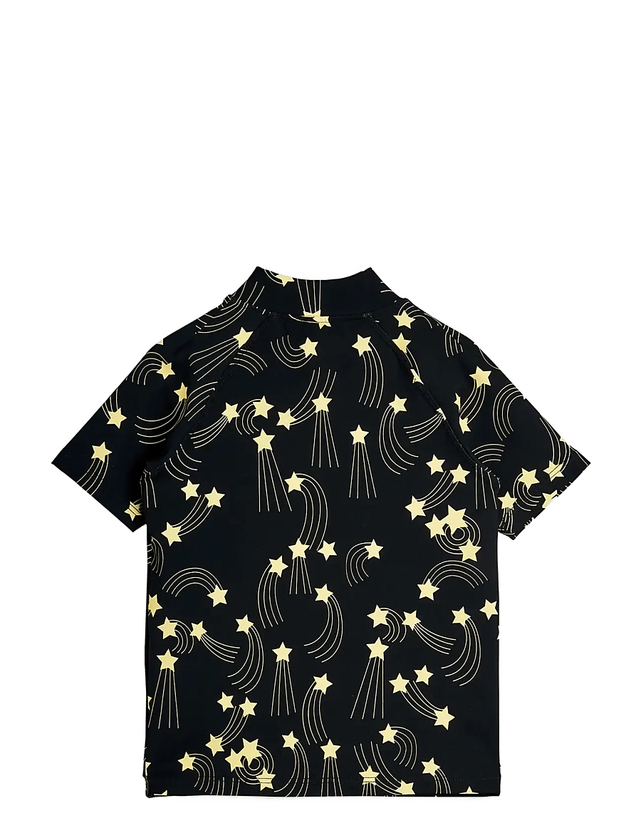 Mini Rodini - Starfall aop ss uv top - hauts de maillot de bain - black - 1