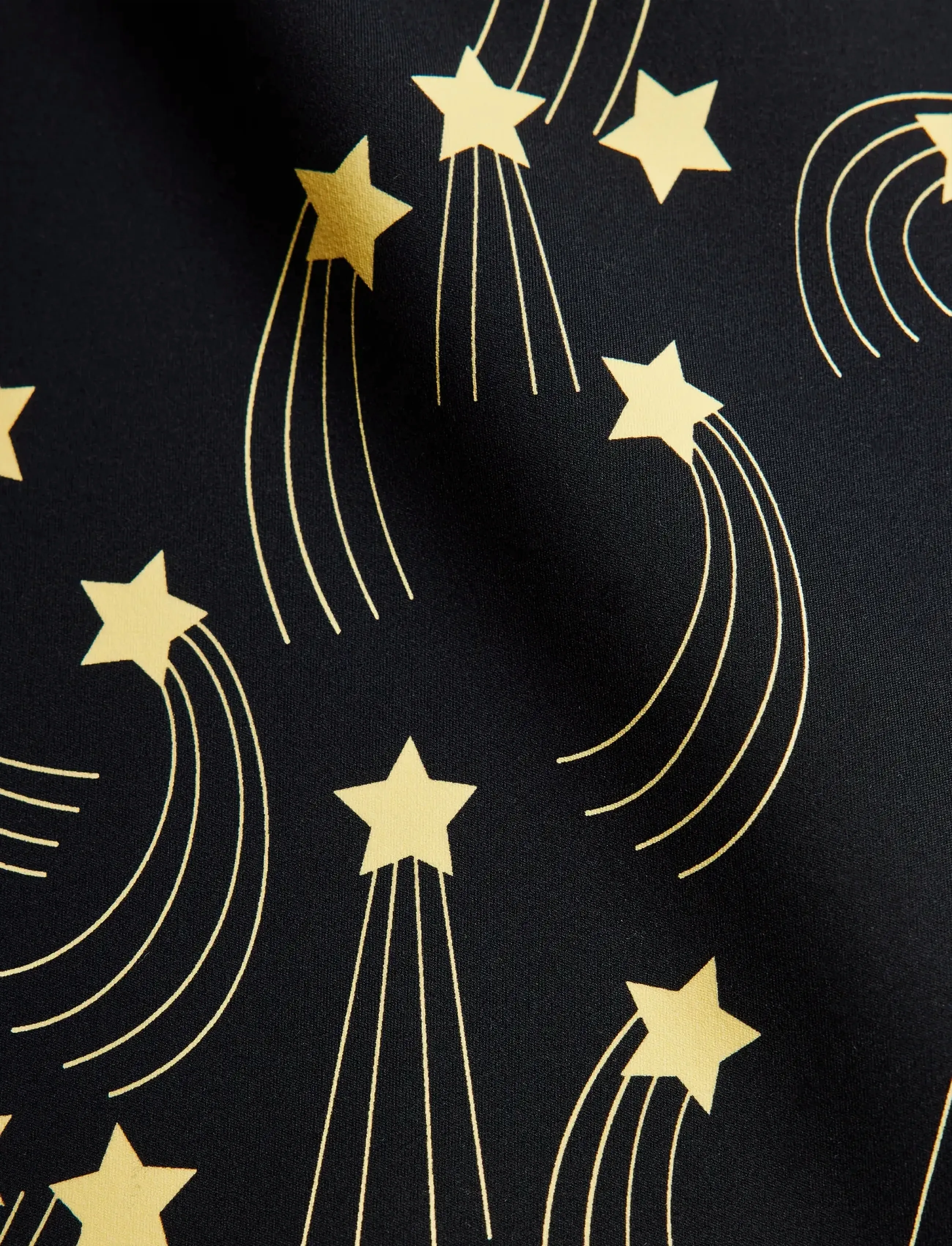 Mini Rodini - Starfall aop ss uv top - sundtoppar - black - 2
