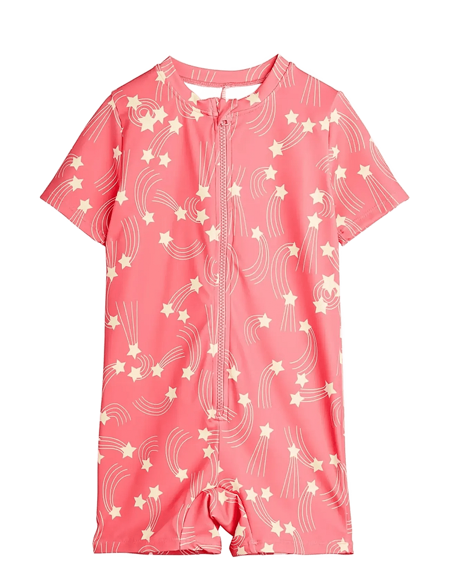Mini Rodini - Starfall aop ss uv suit - maillots 1 pièce - pink - 0