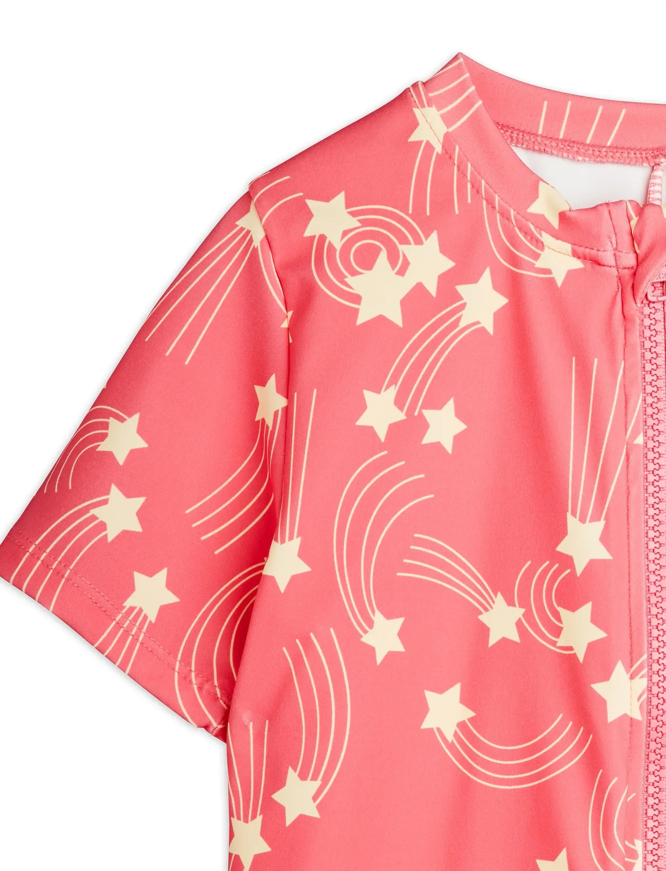 Mini Rodini - Starfall aop ss uv suit - swimsuits - pink - 2